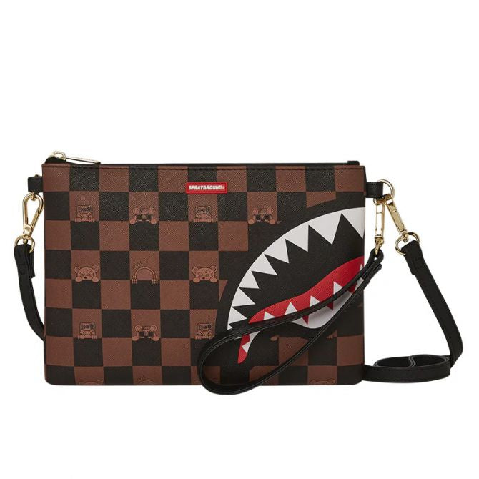 sprayground peeking chrctr pouchette