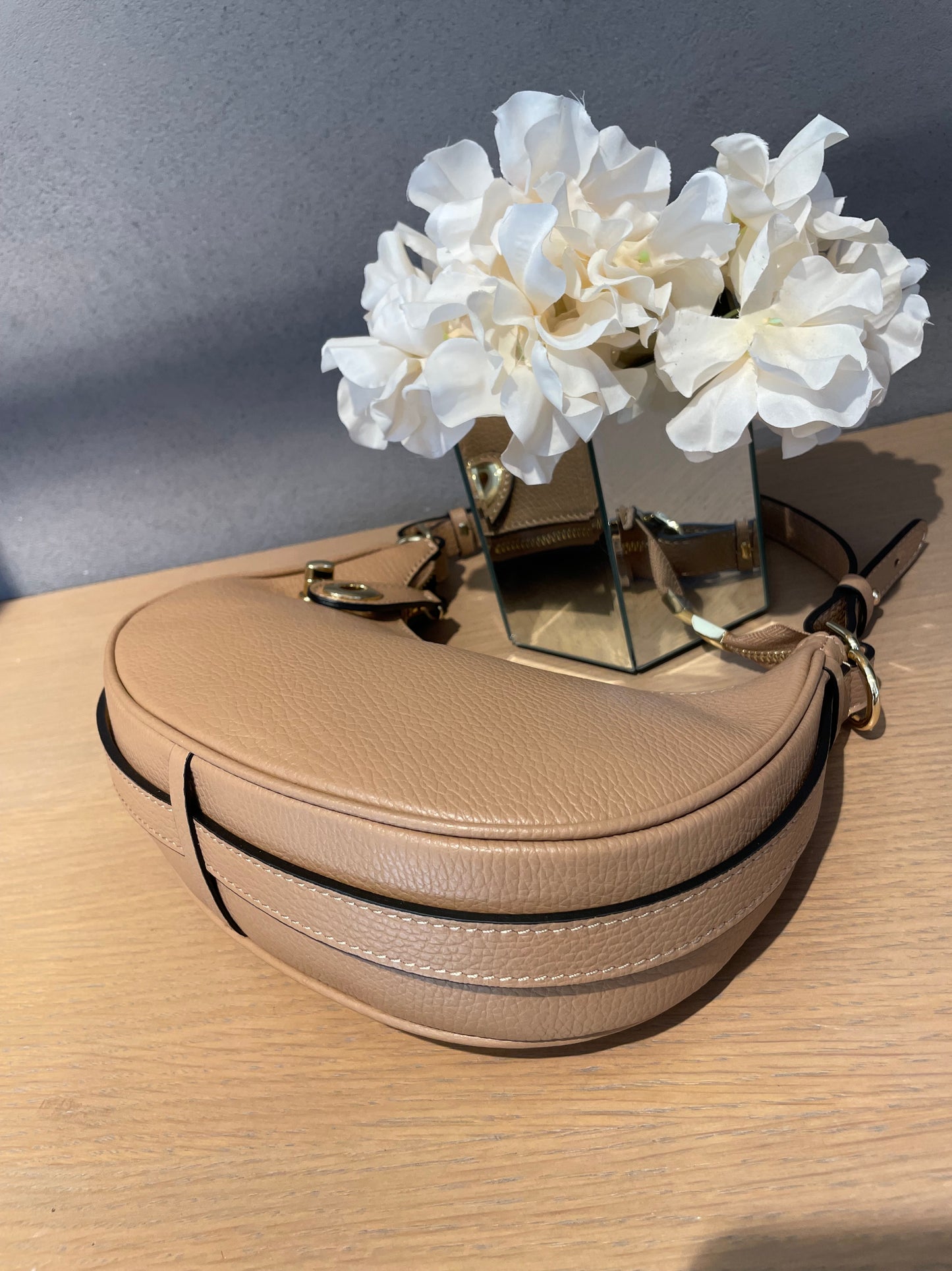 good vibes bag mezza luna gioiello