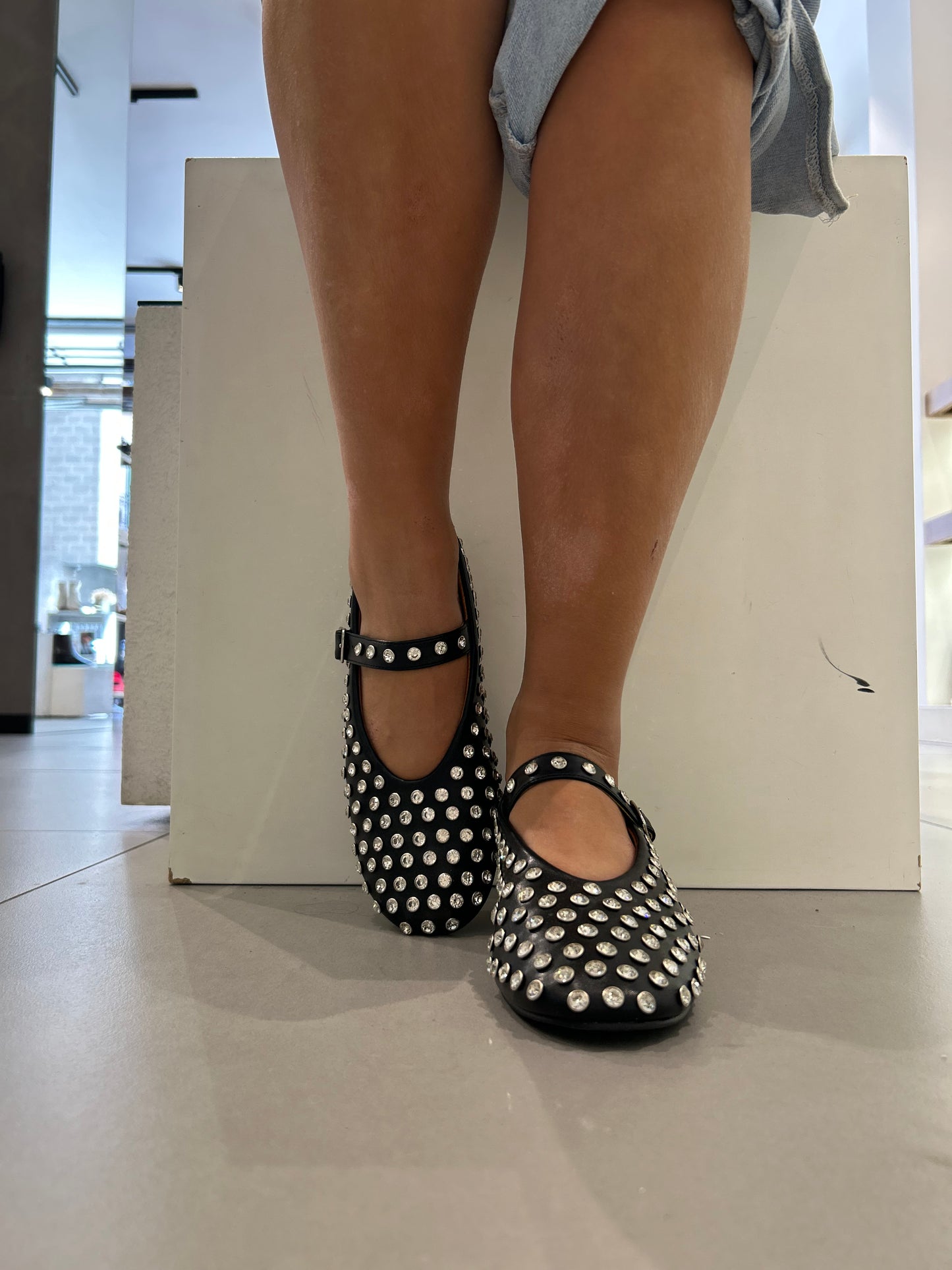 gold ballerina strass