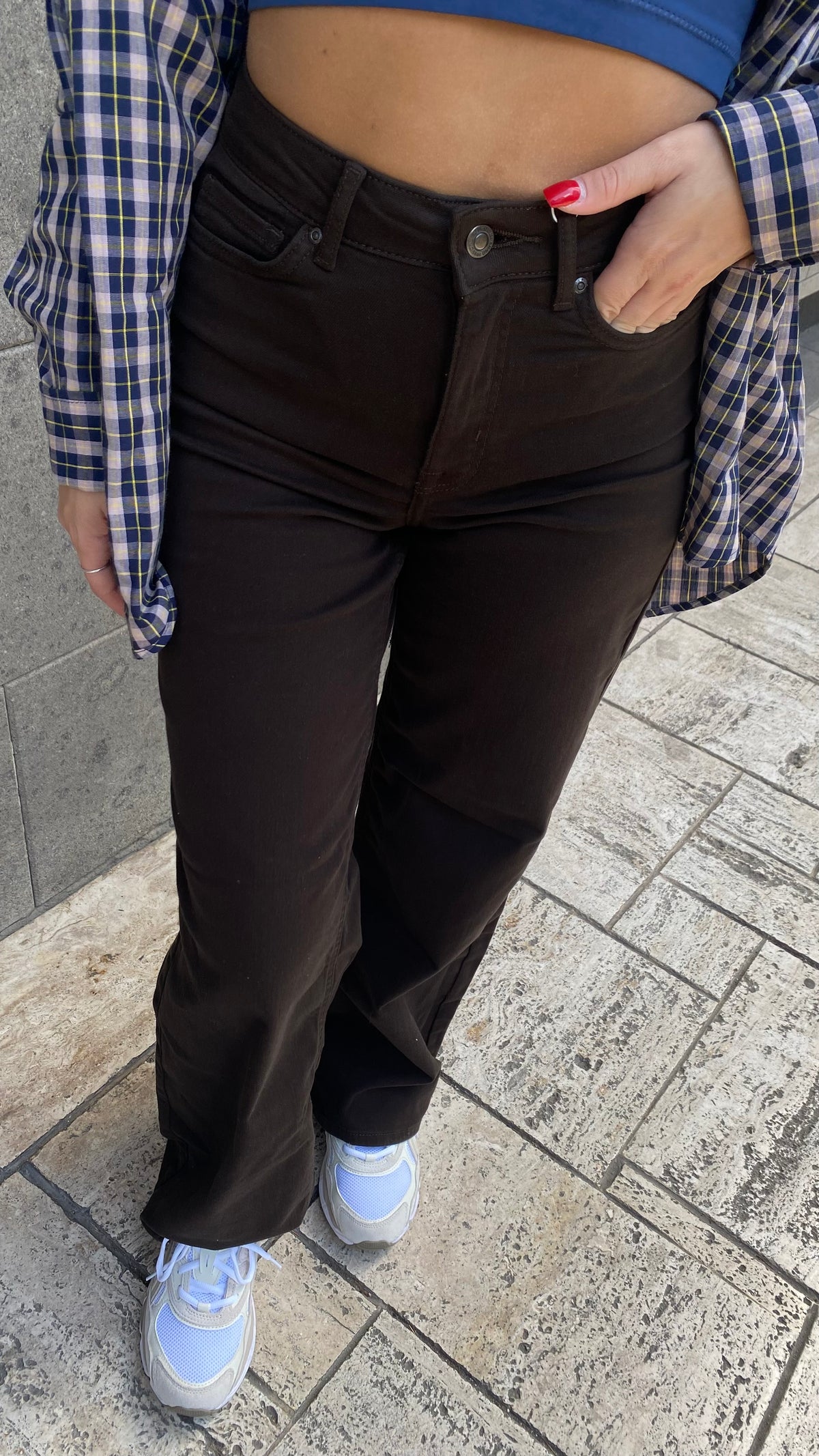 only panta gamba larga