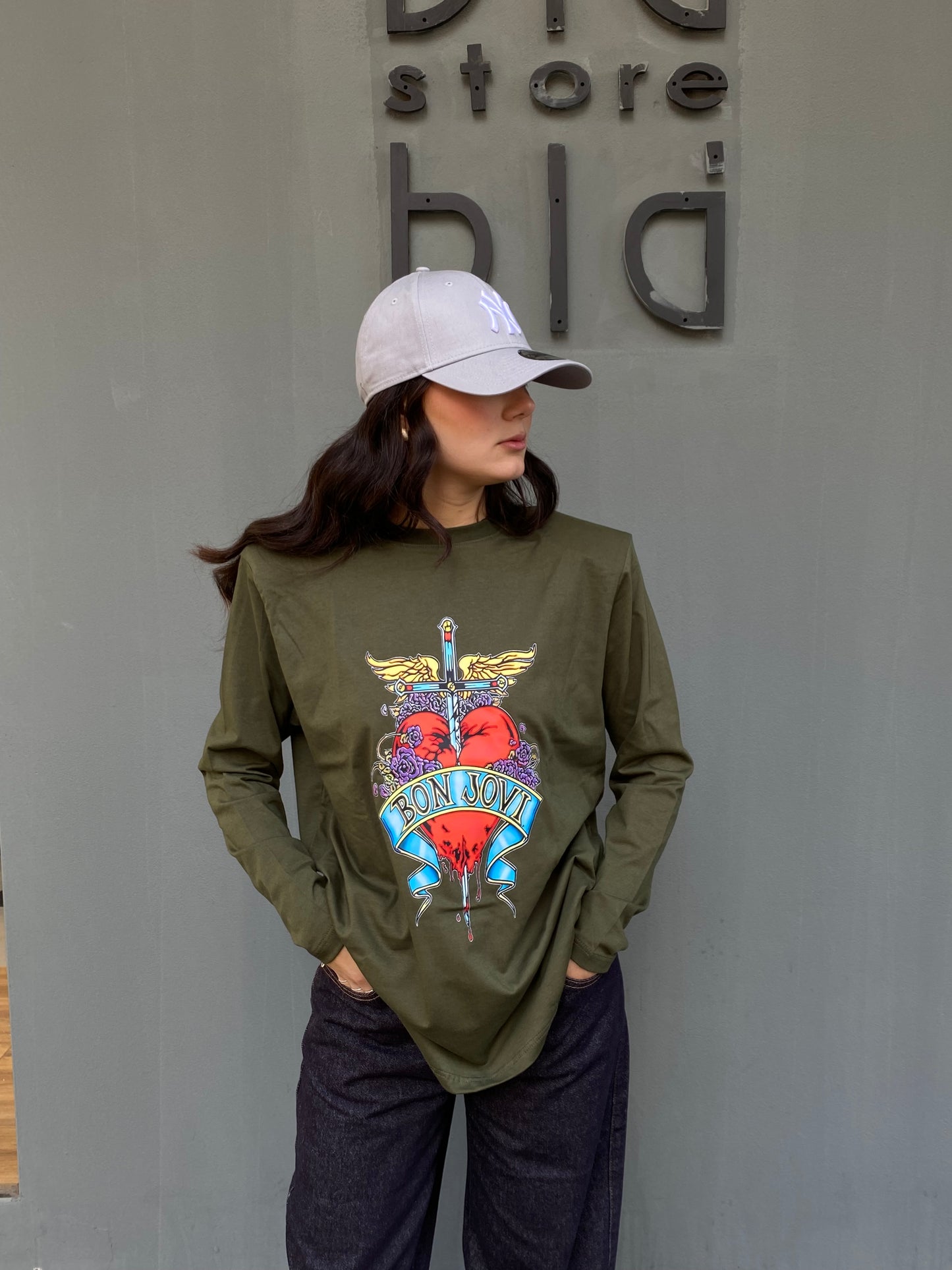 barock t-shirt stampa bon jovy