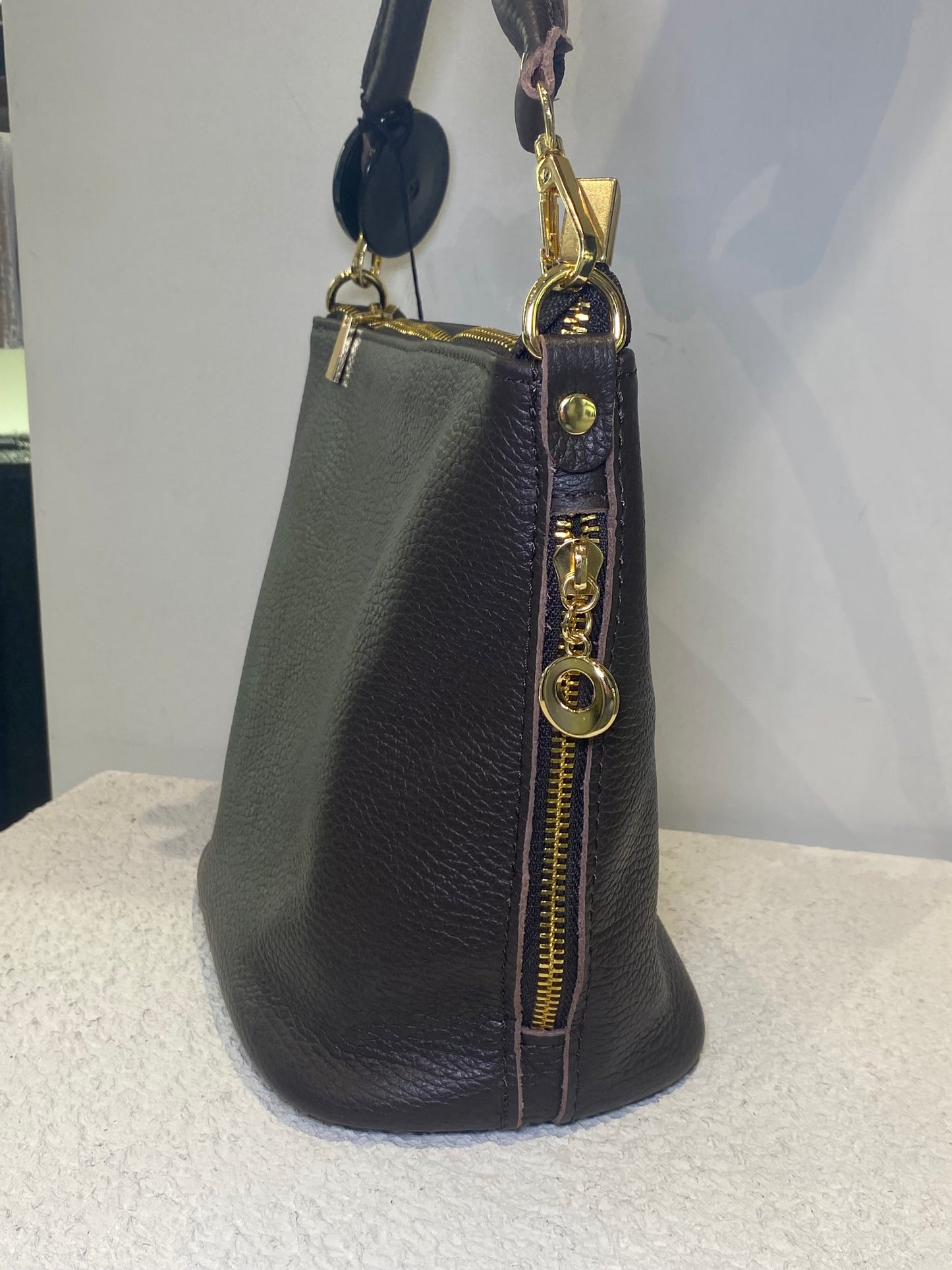 good vibes borsa zip laterali