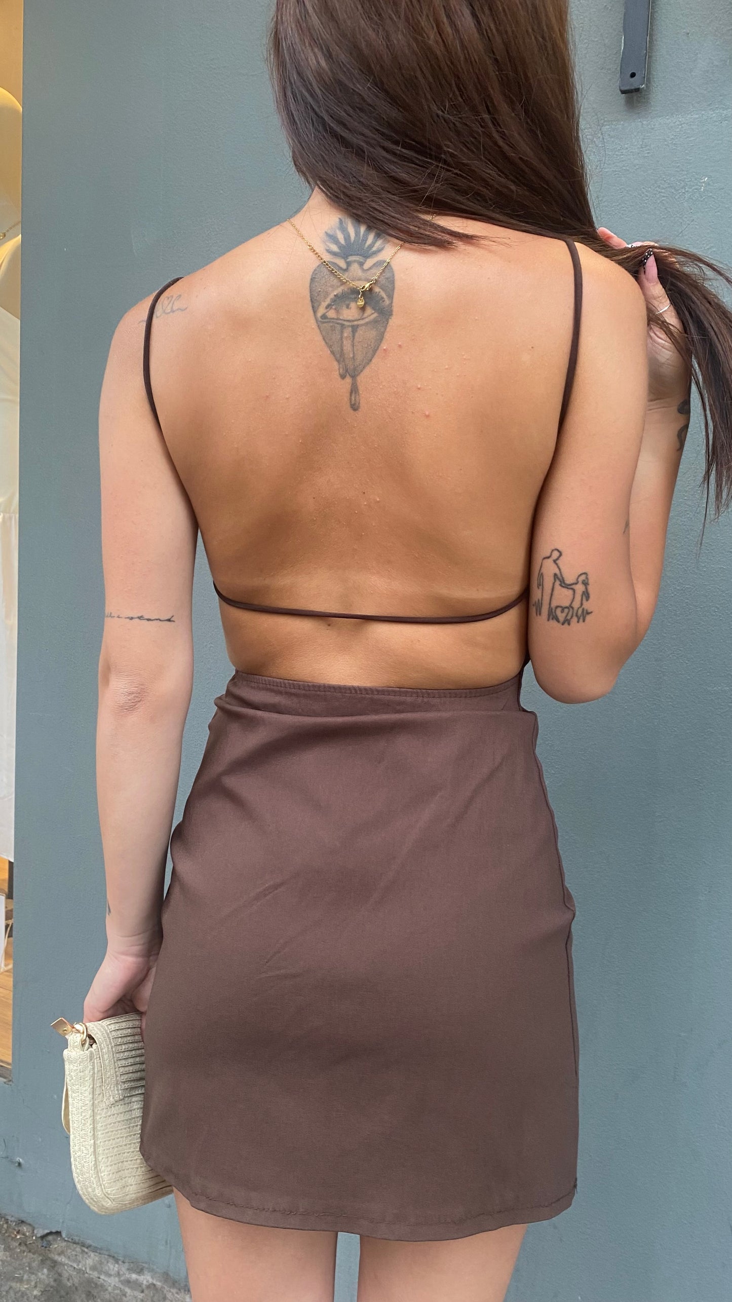 luna dress scollo retro