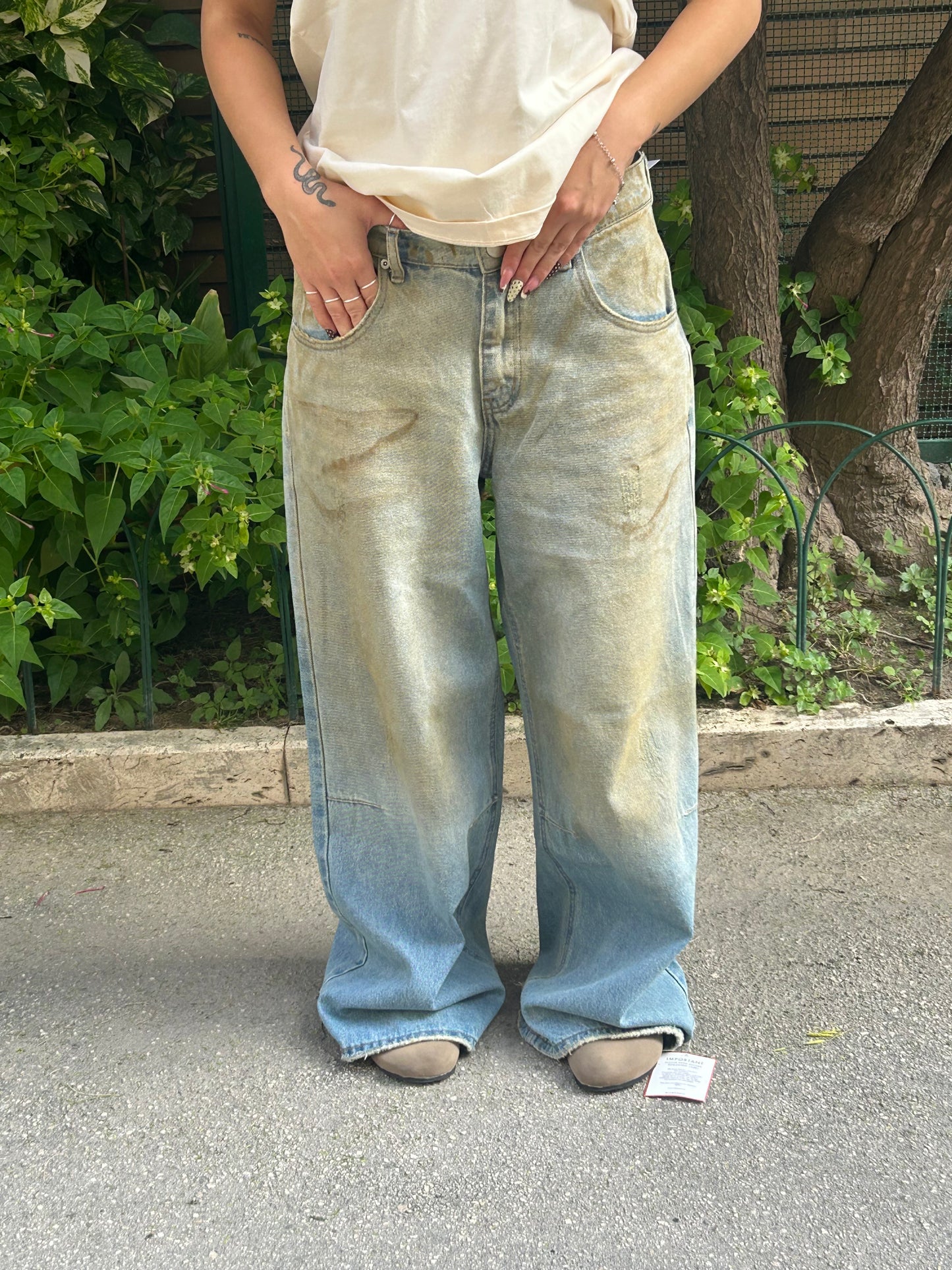 glamorous jeans sabbiato