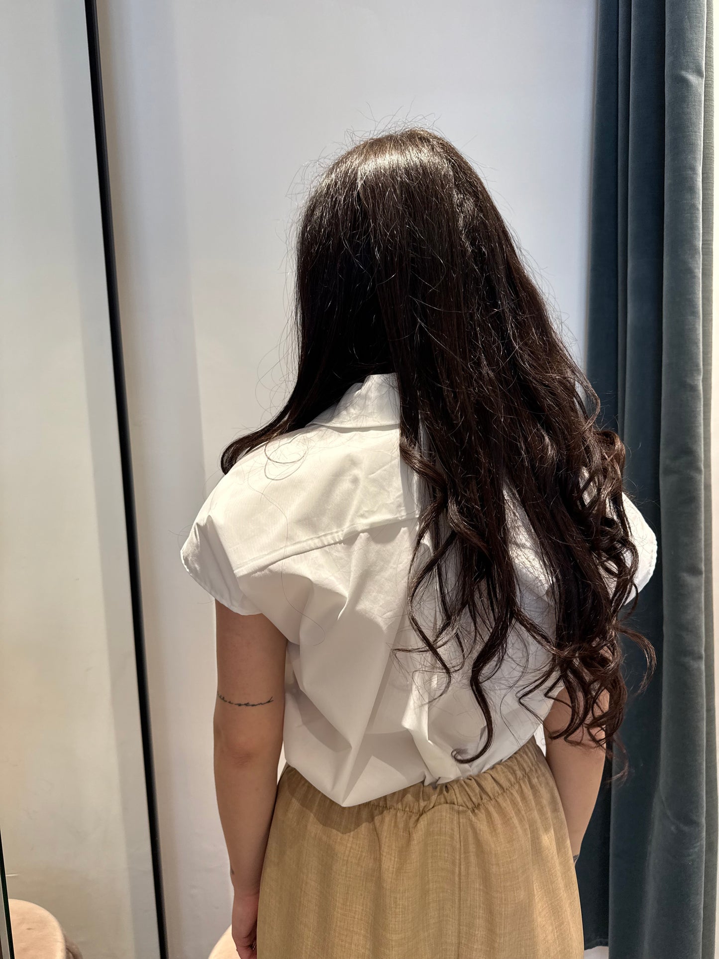 ornella b camicia smanicata cotone