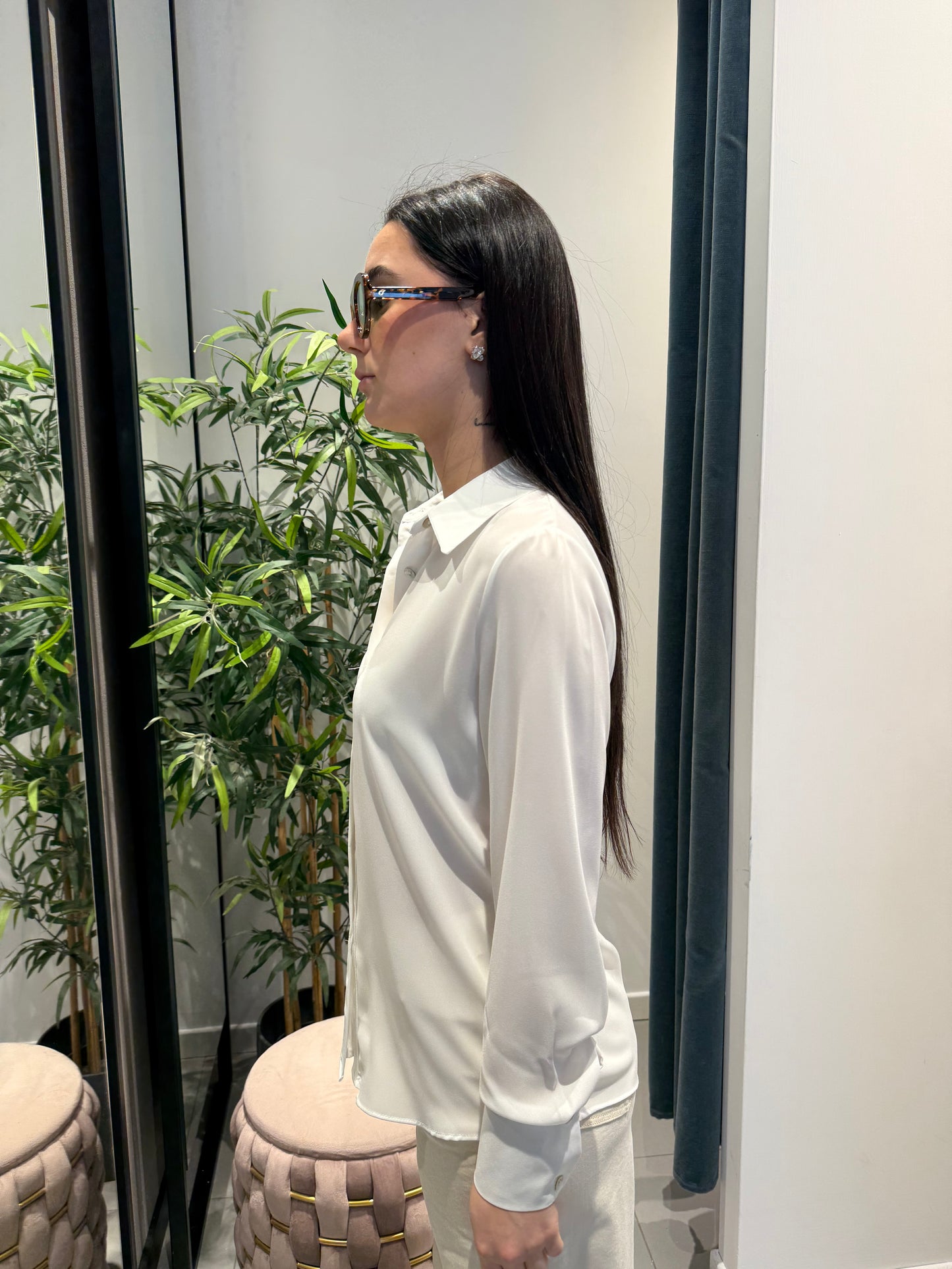 ornella b camicia georgette basic