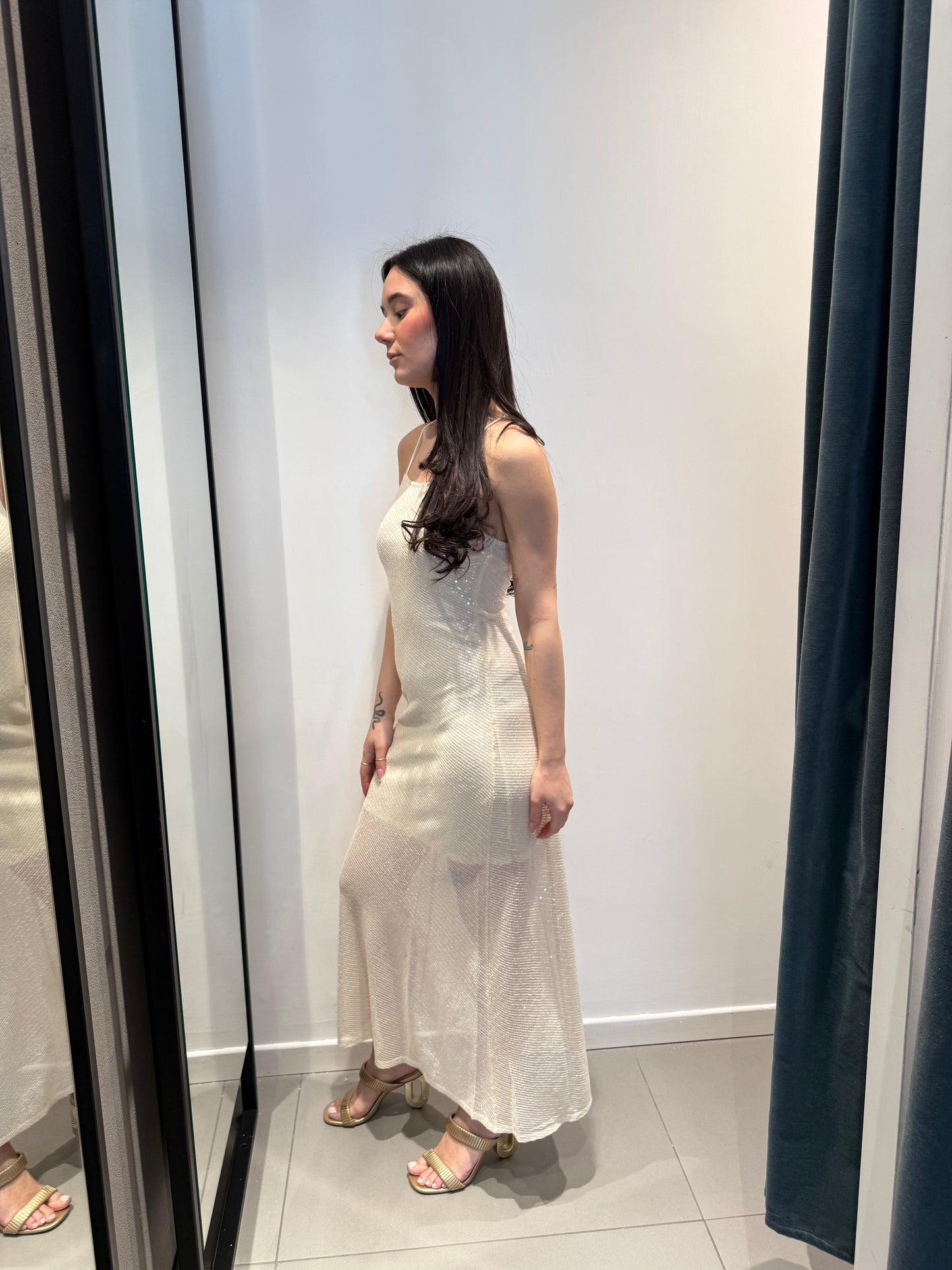 only long dress paillettes