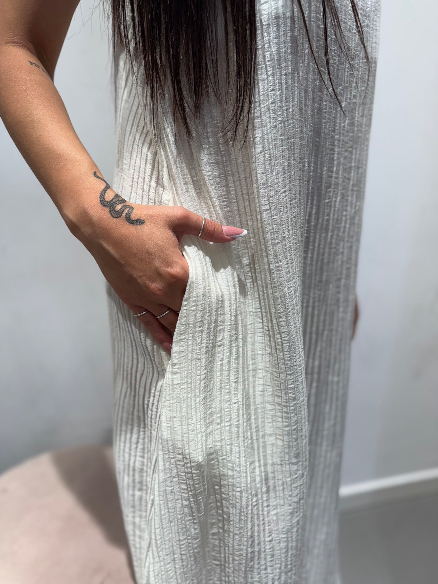 lumina long dress drappeggio