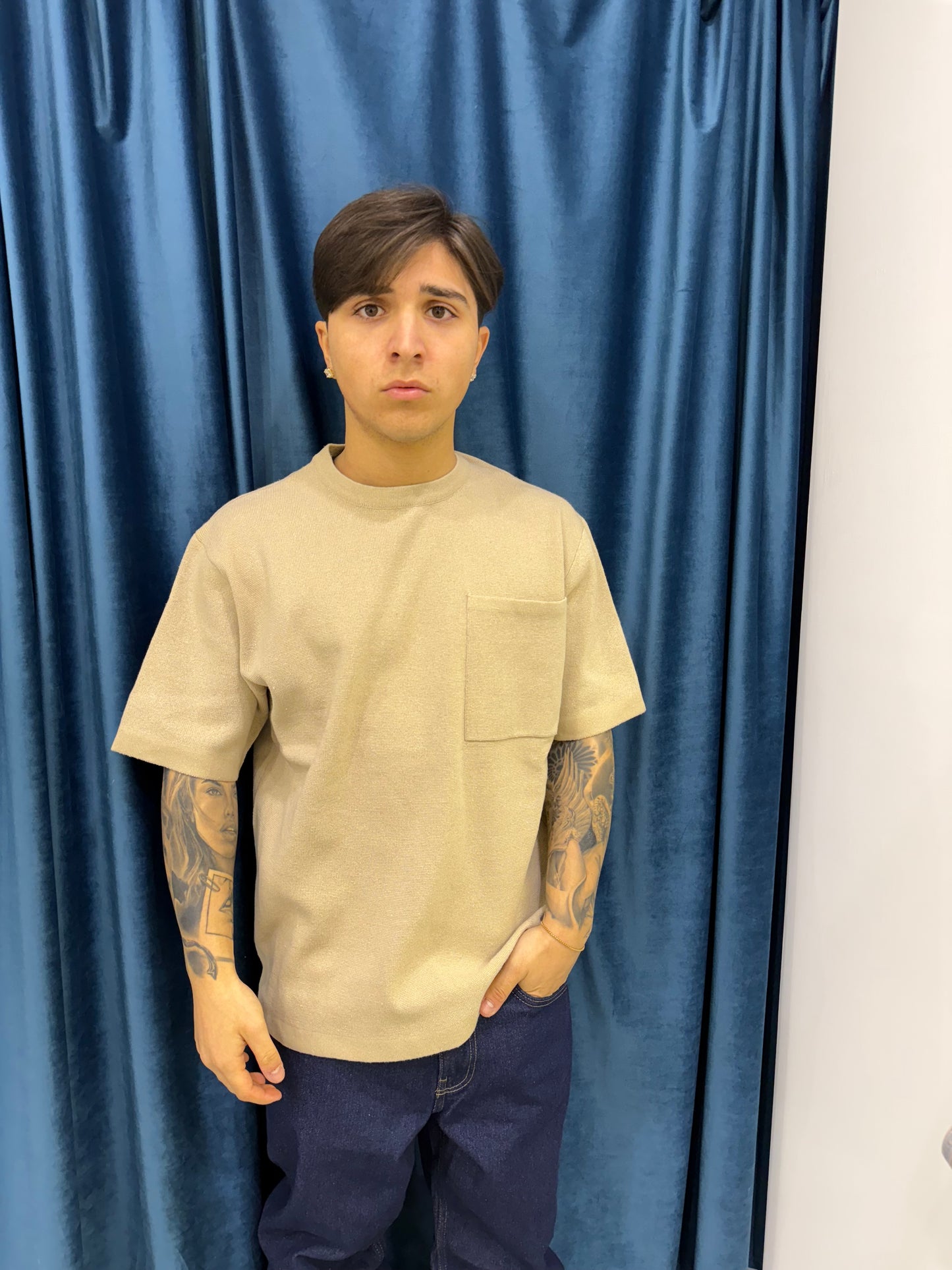 only & sons tshirt filo oversize taschino