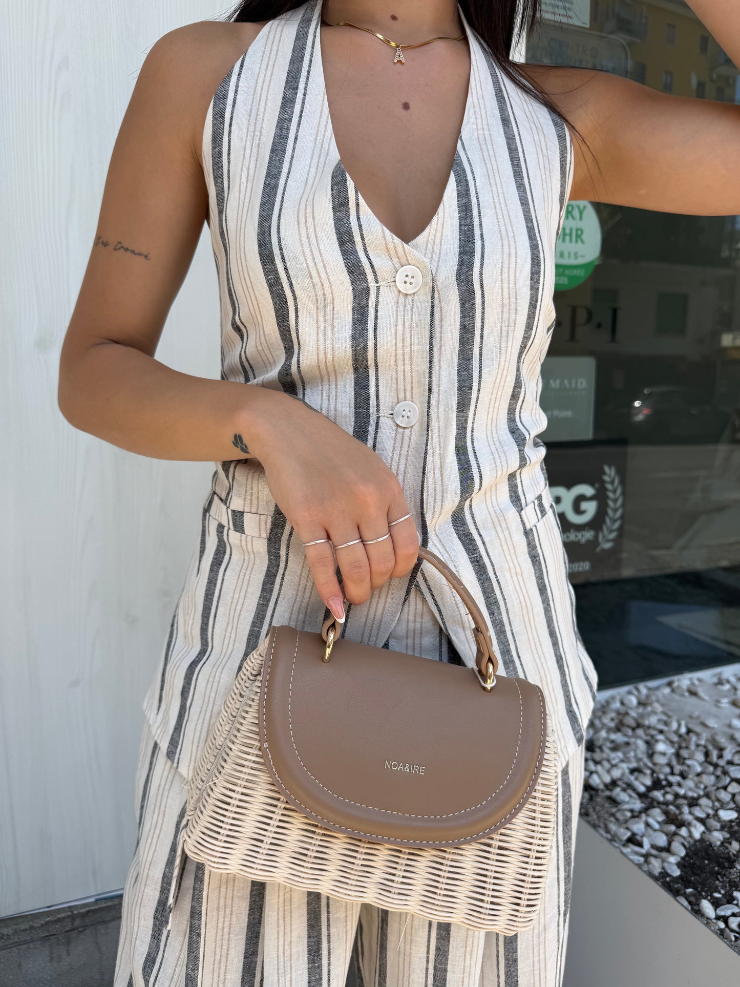lumina gilet righe