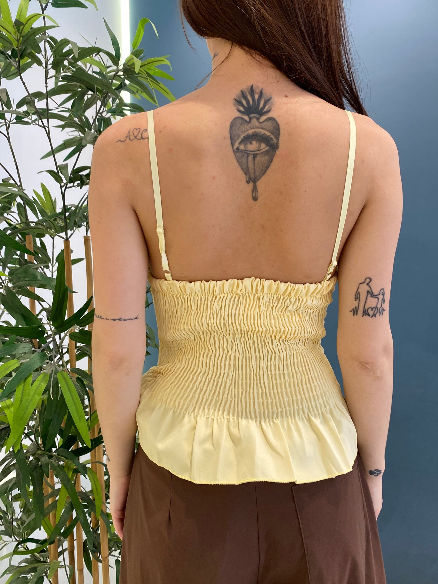 luna top corsetto bottoni