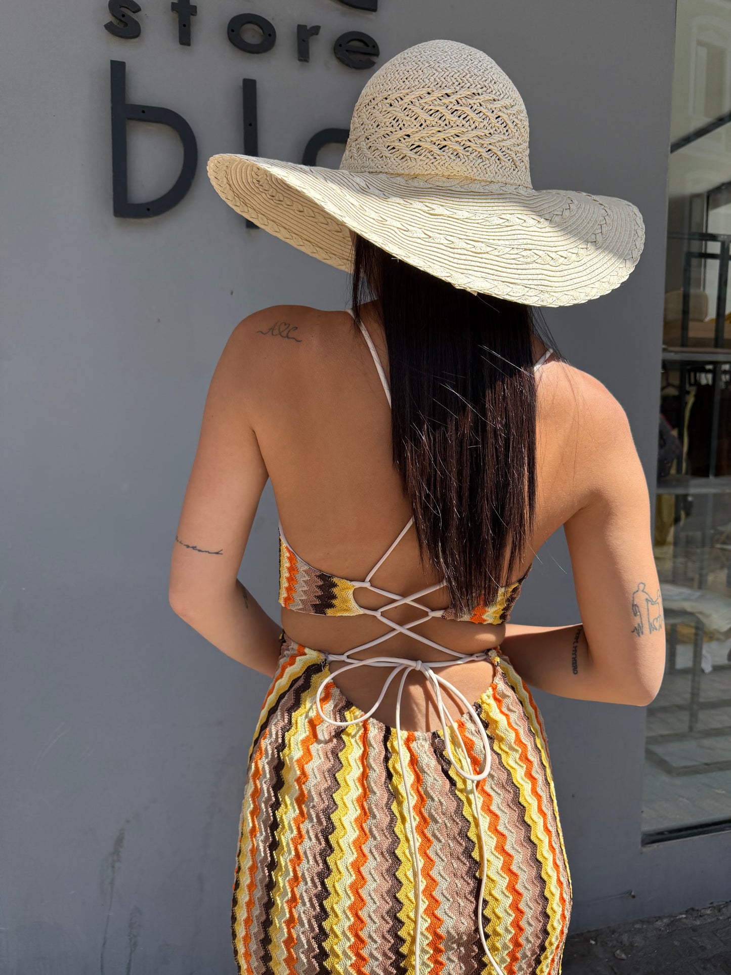 victor long dress filo laccio retro