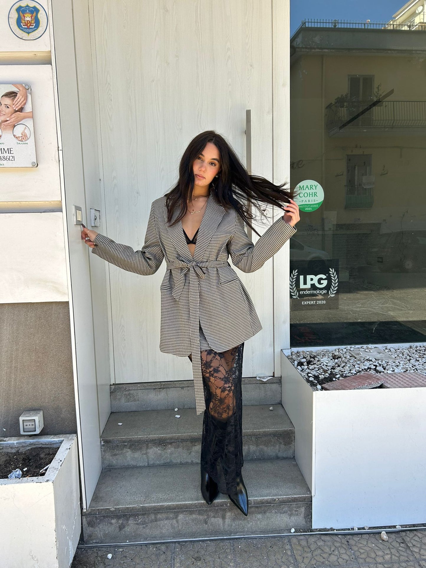 lumina gonna + top pizzo