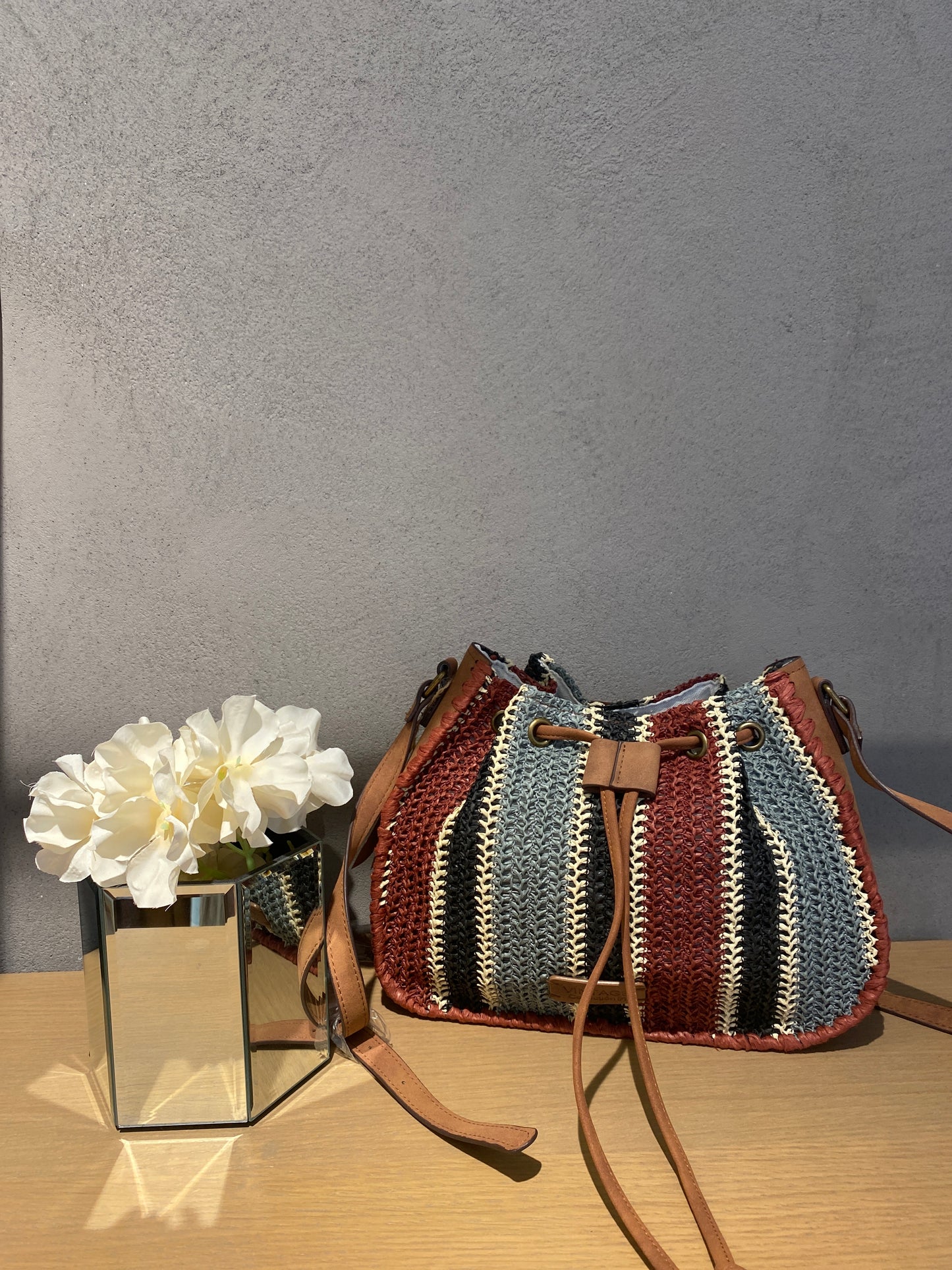 borsa bandoleras rafia