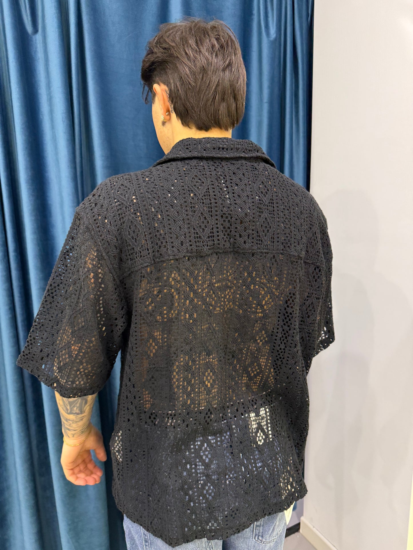 only & sons camicia traforata