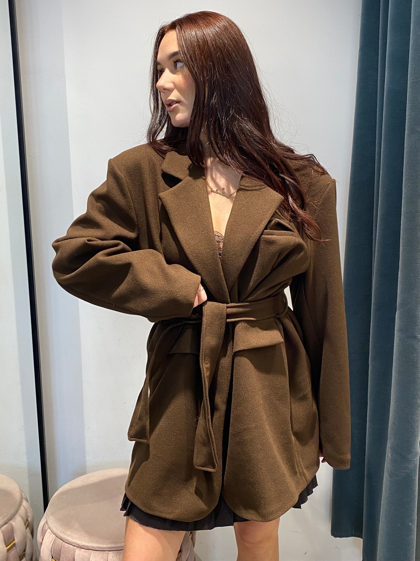 chic cappotto 3/4 cintura