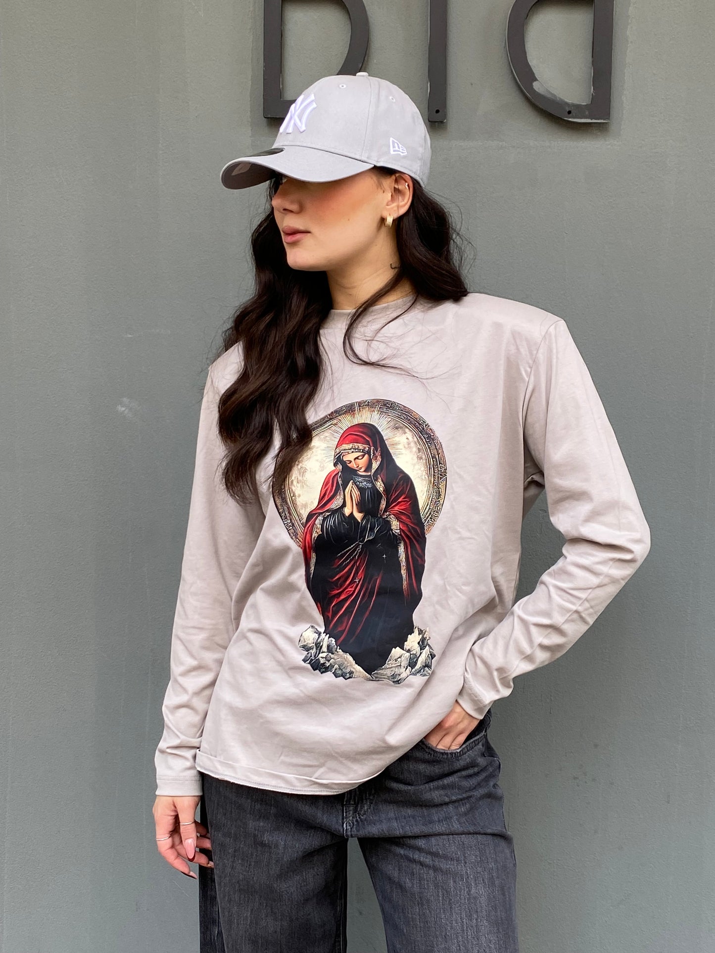 barock t-shirt stampa madonna
