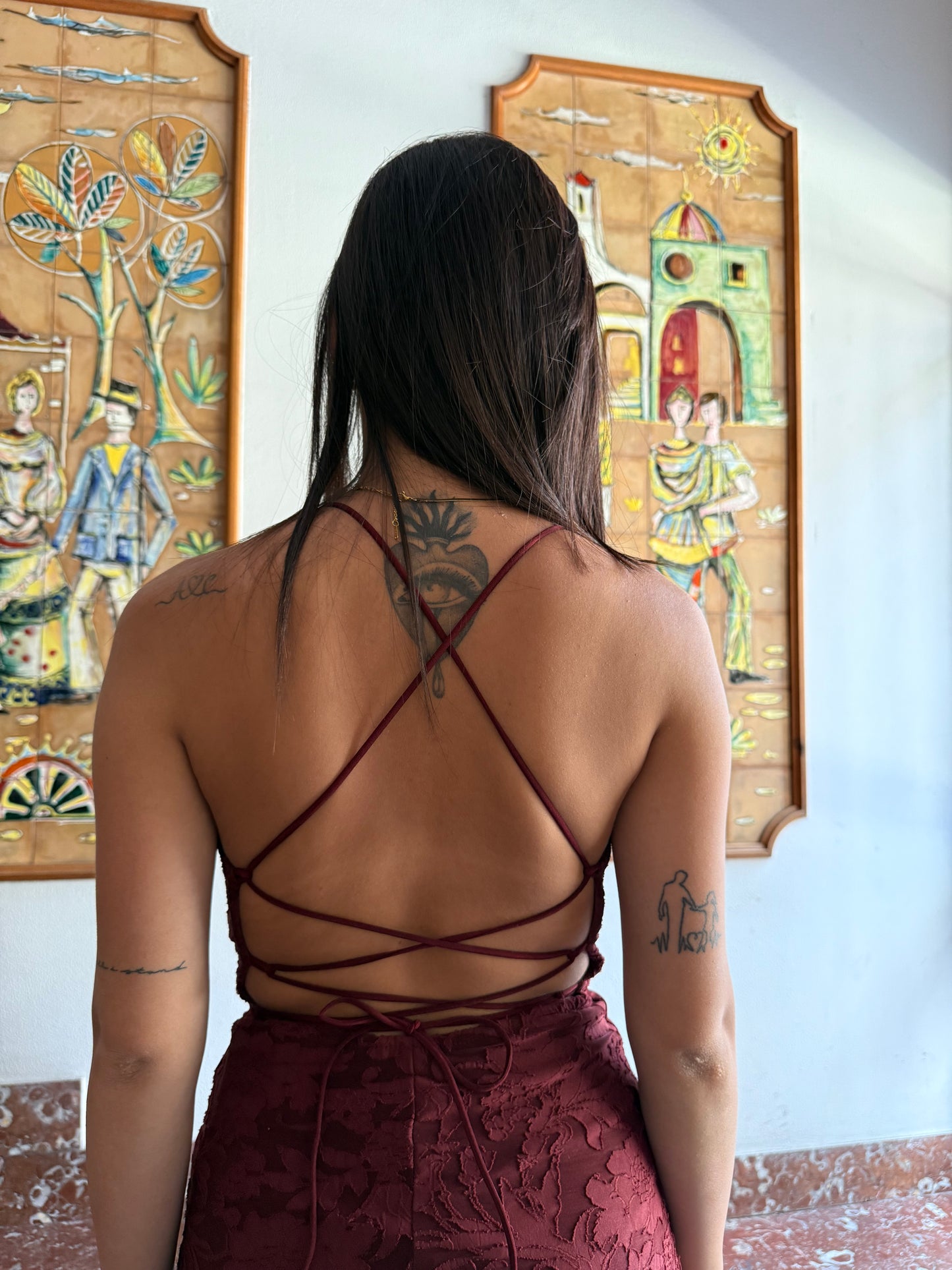 victor mini dress licra ricamo