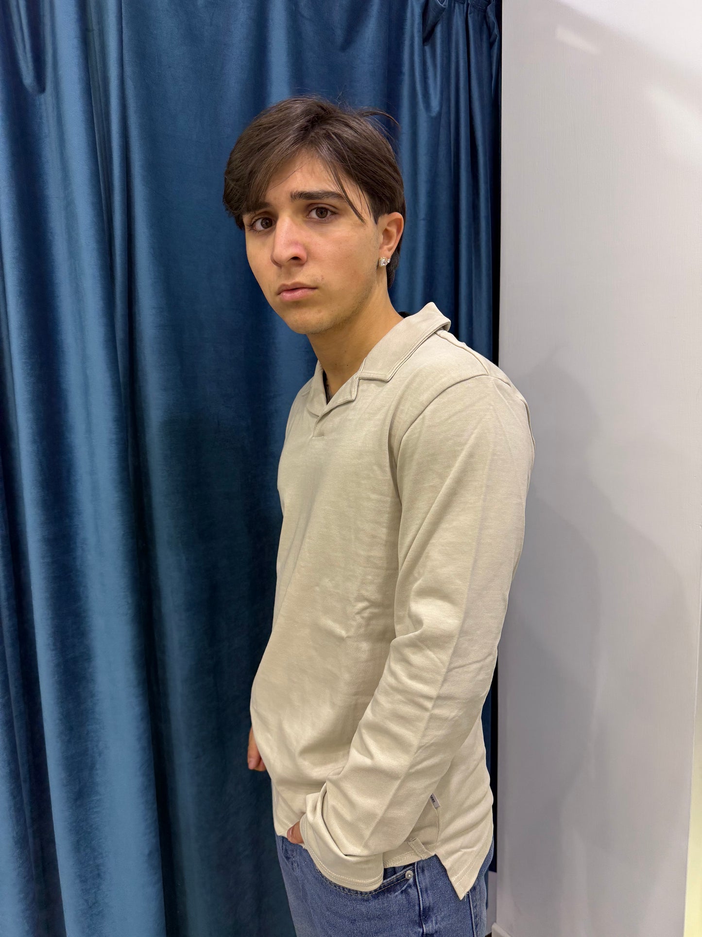 only & sons polo m/l senza bottoni