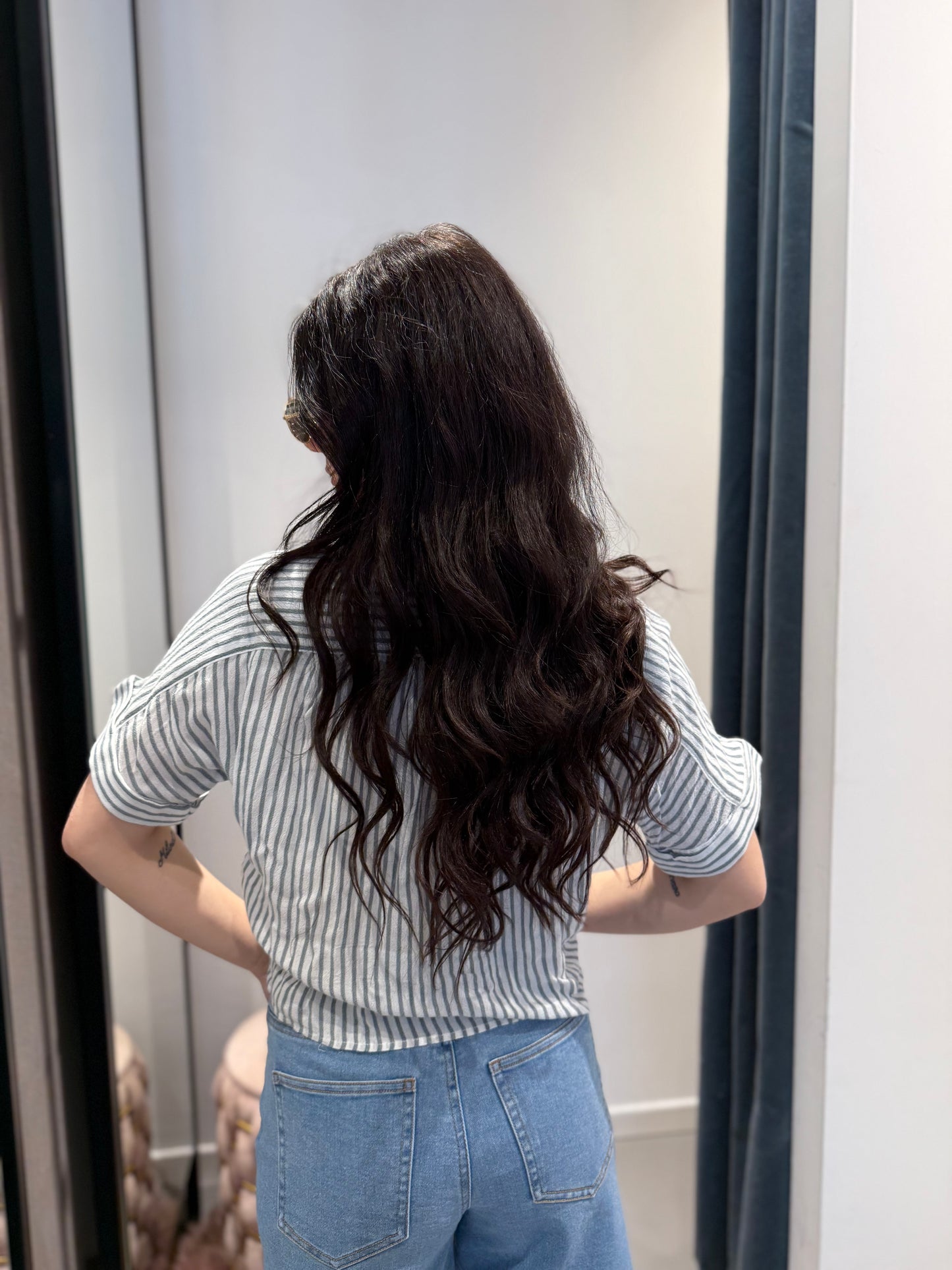 only camicia righe nodo