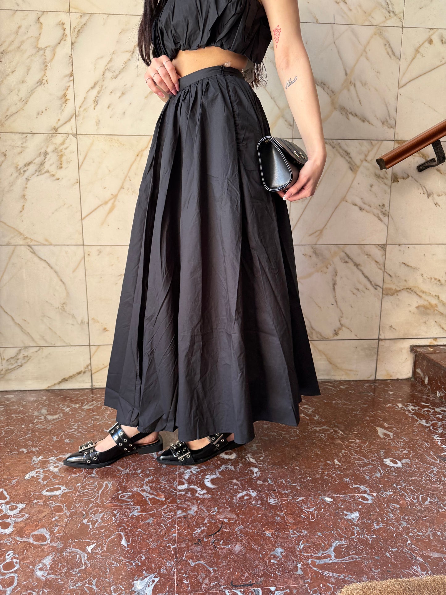 glamorous gonnellone pieghe