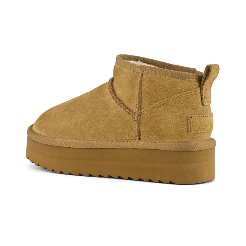 colors platfrom winter boot suede