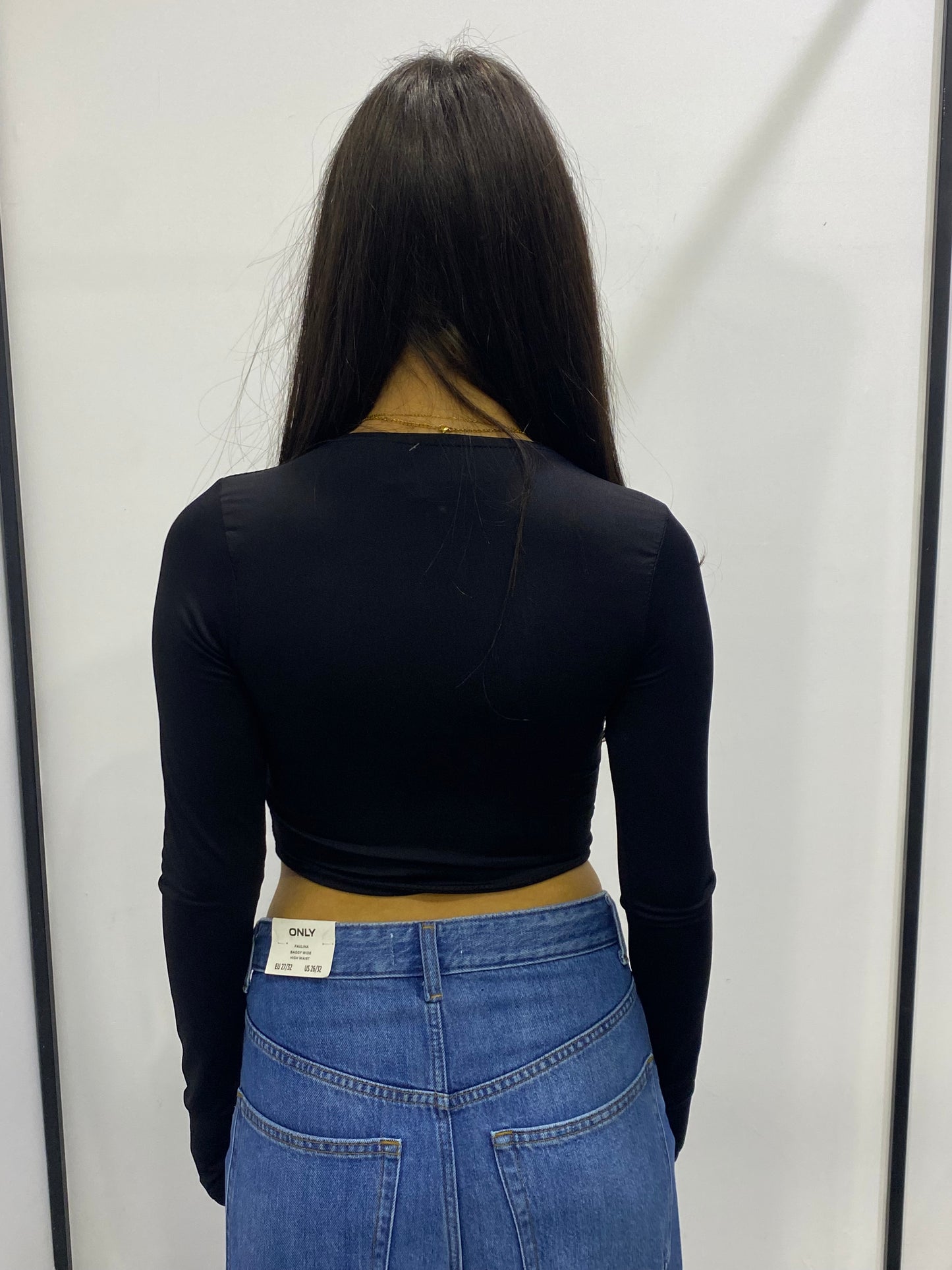 glitter top crop coppe