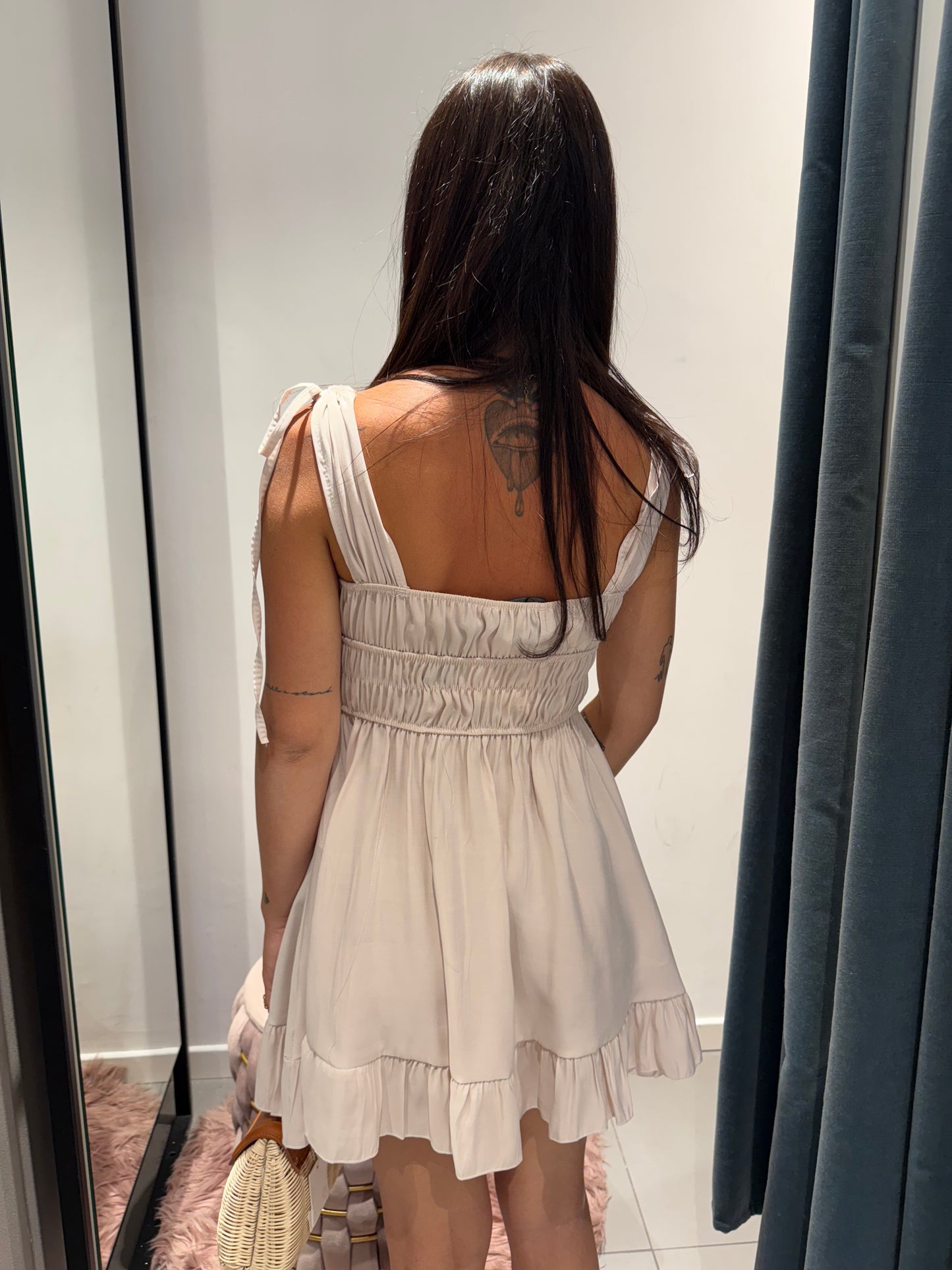 vicbee minidress lacci spalla