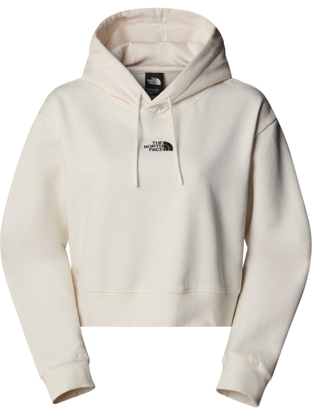 tnf w essential crop hoodie