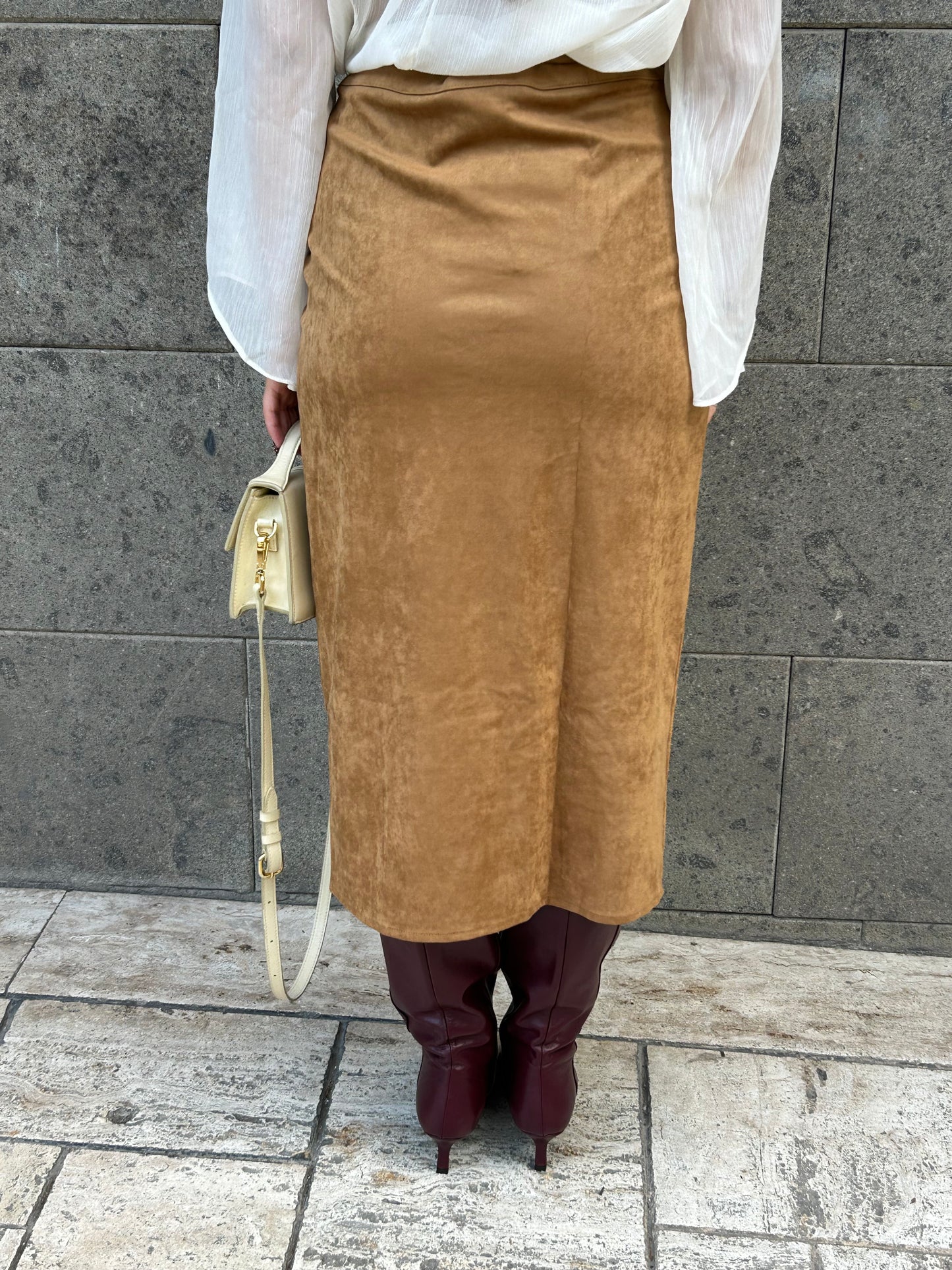 glamorous longhette suede nodo