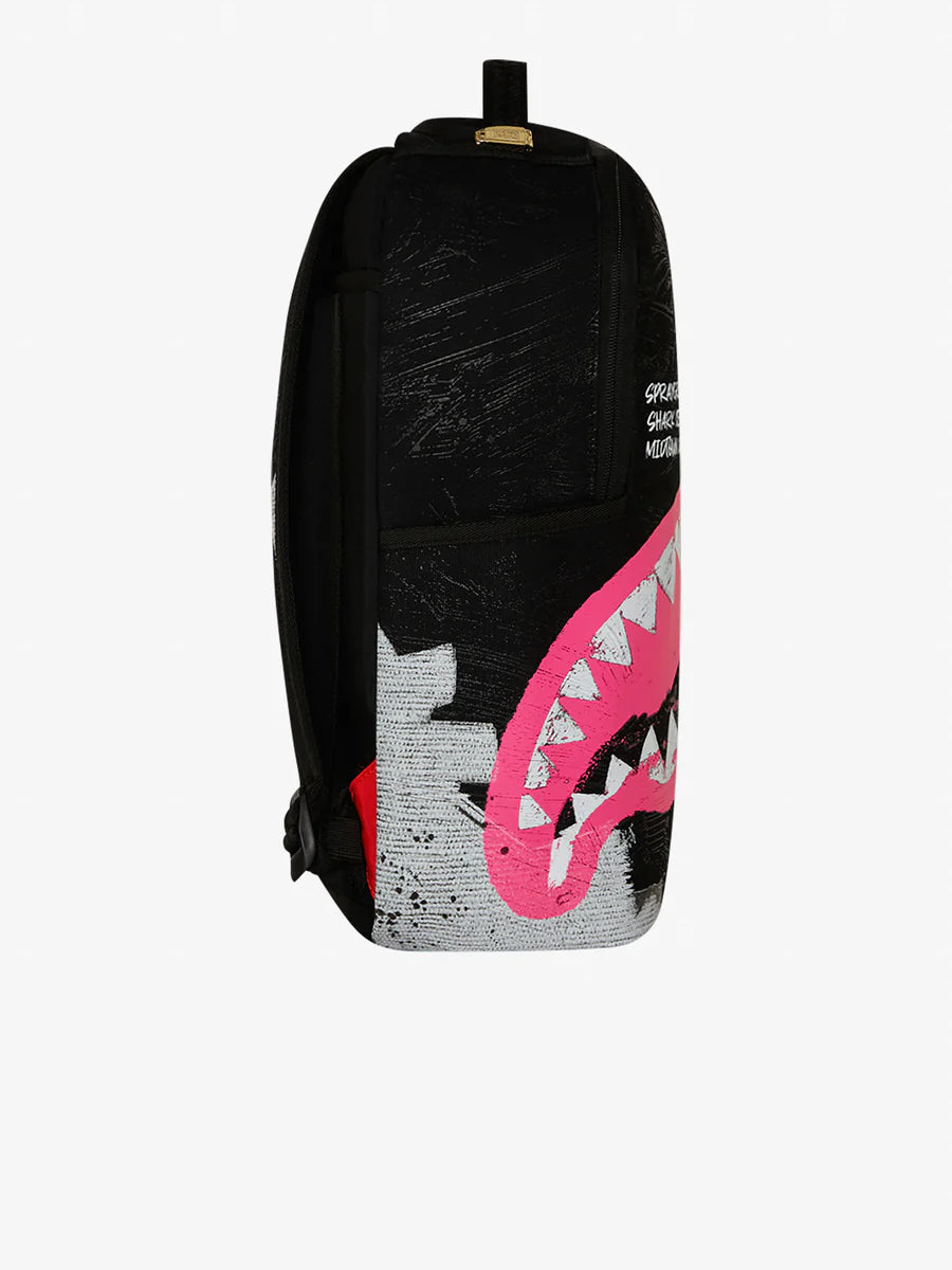 sprayground shark central painted backpack
