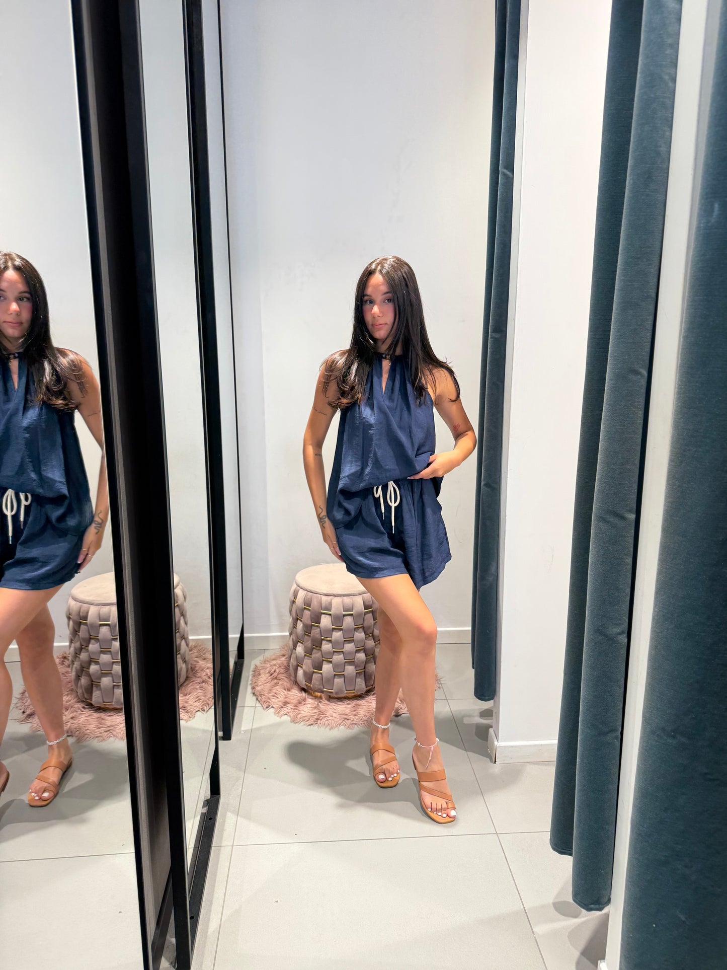 isabel shorts viscosa laccio