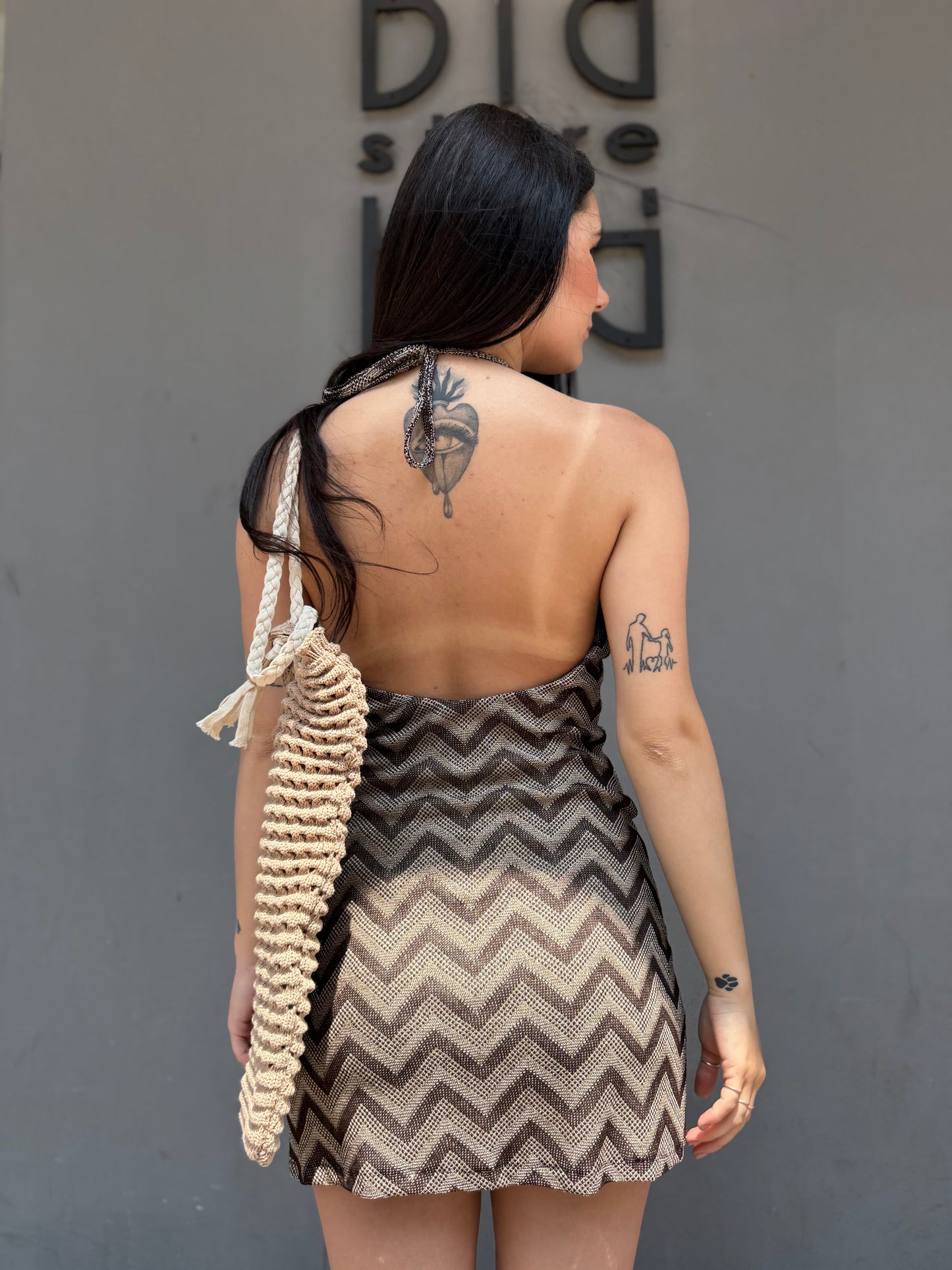 isabel mini dress lurex