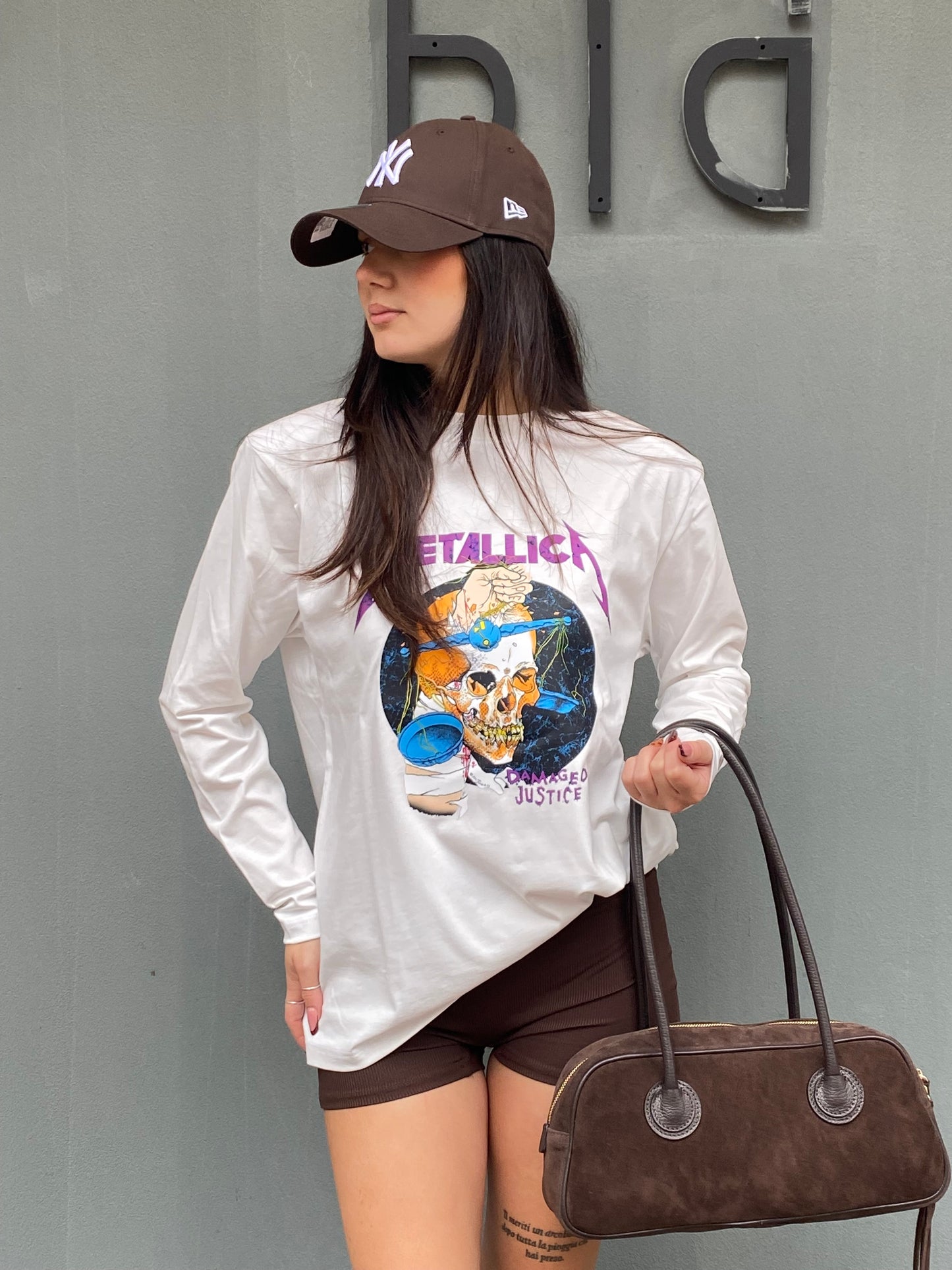 barock t-shirt metallica teschio