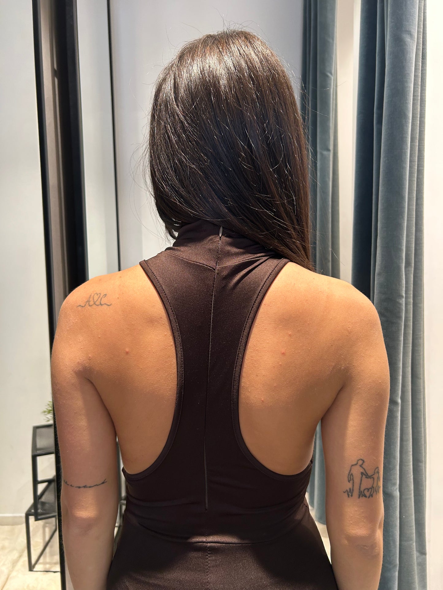 glitter tuta aderente zampa