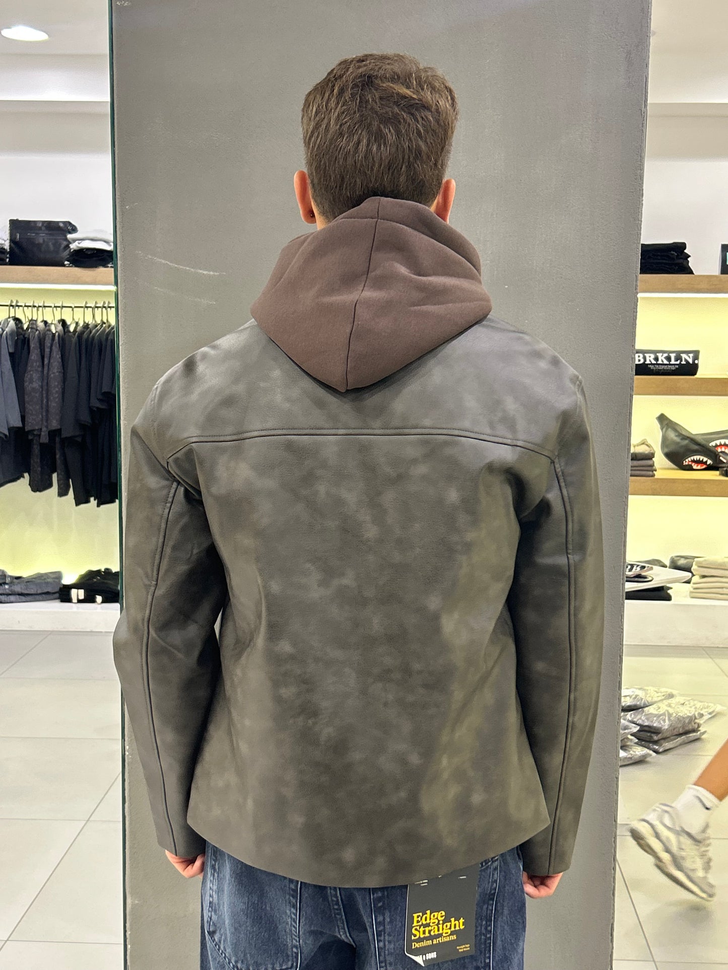 only&sons giubbino in pelle