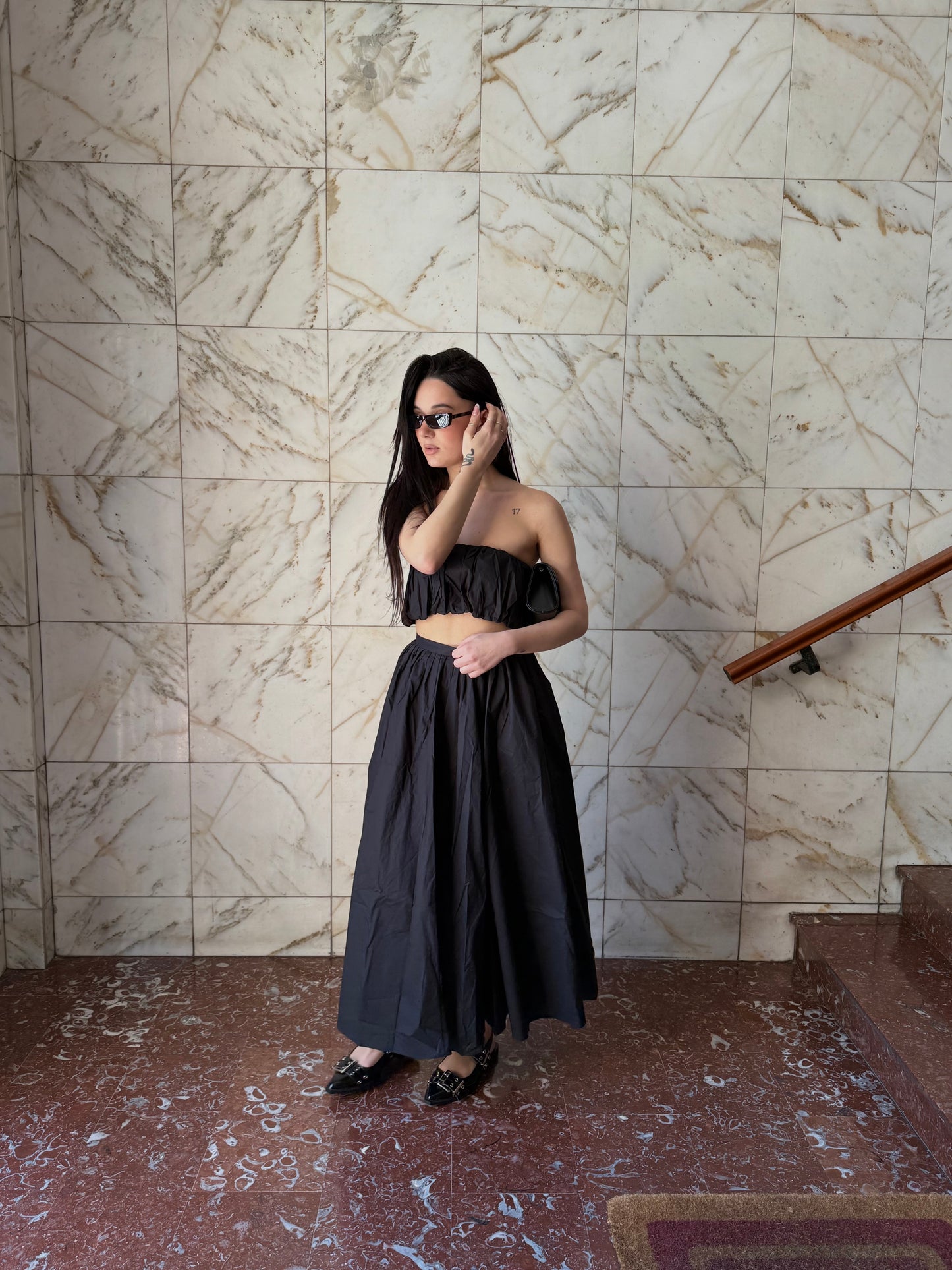 glamorous gonnellone pieghe