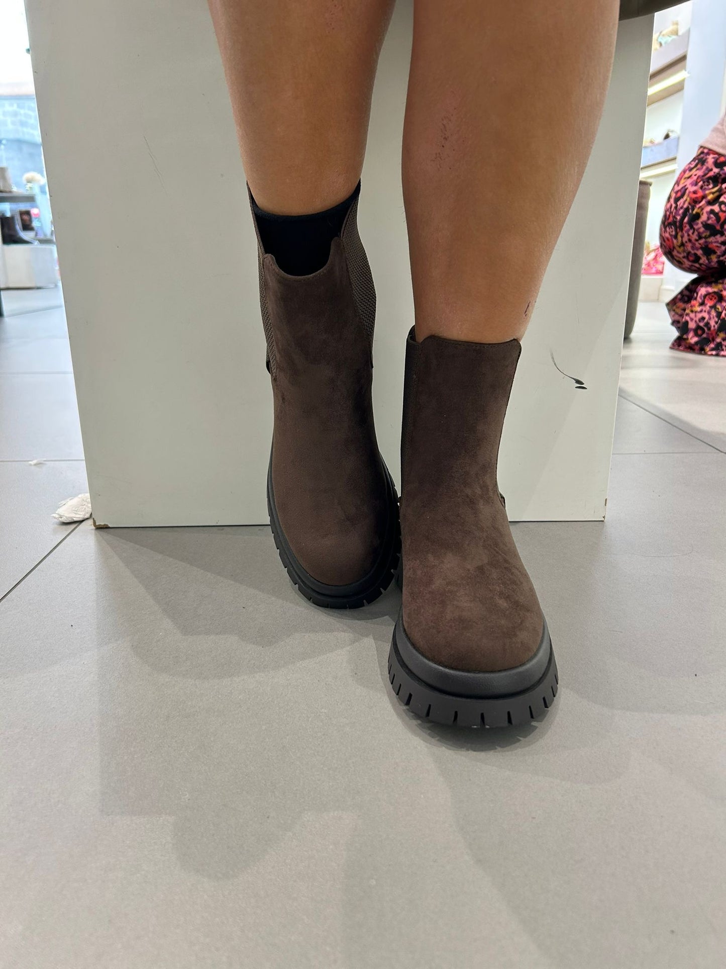 gold boot con elastico