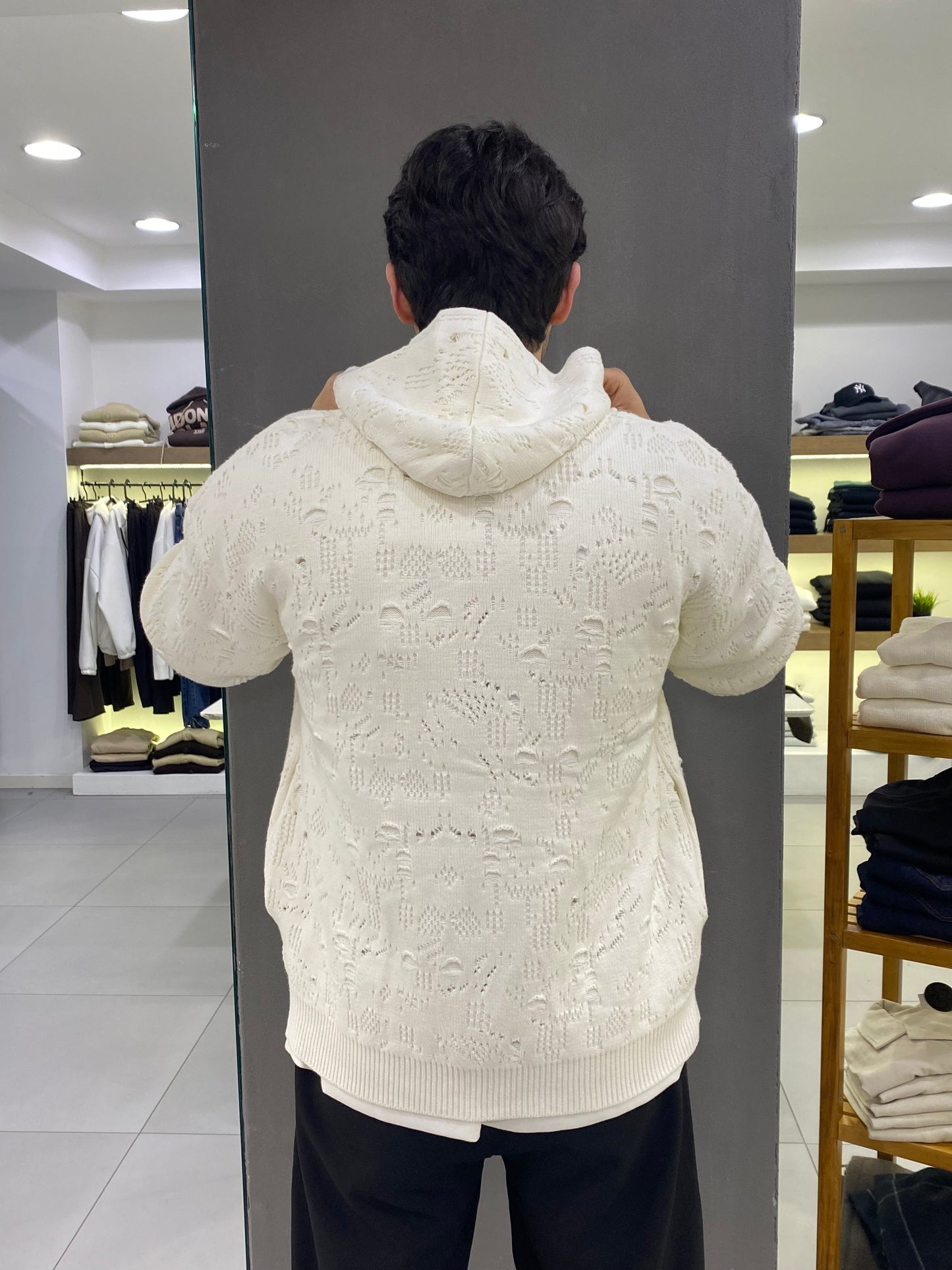 duca pull zip traforata