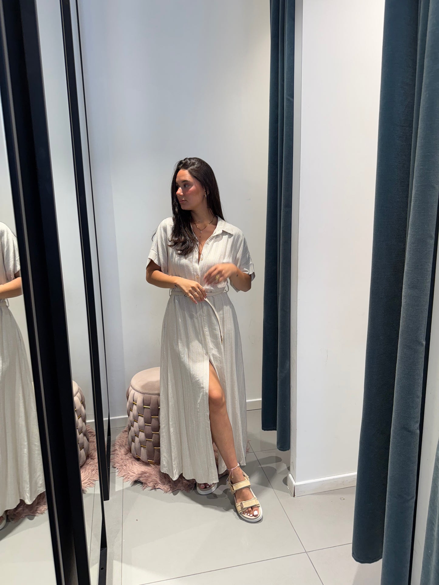 vicbee abito chamisier filo lurex