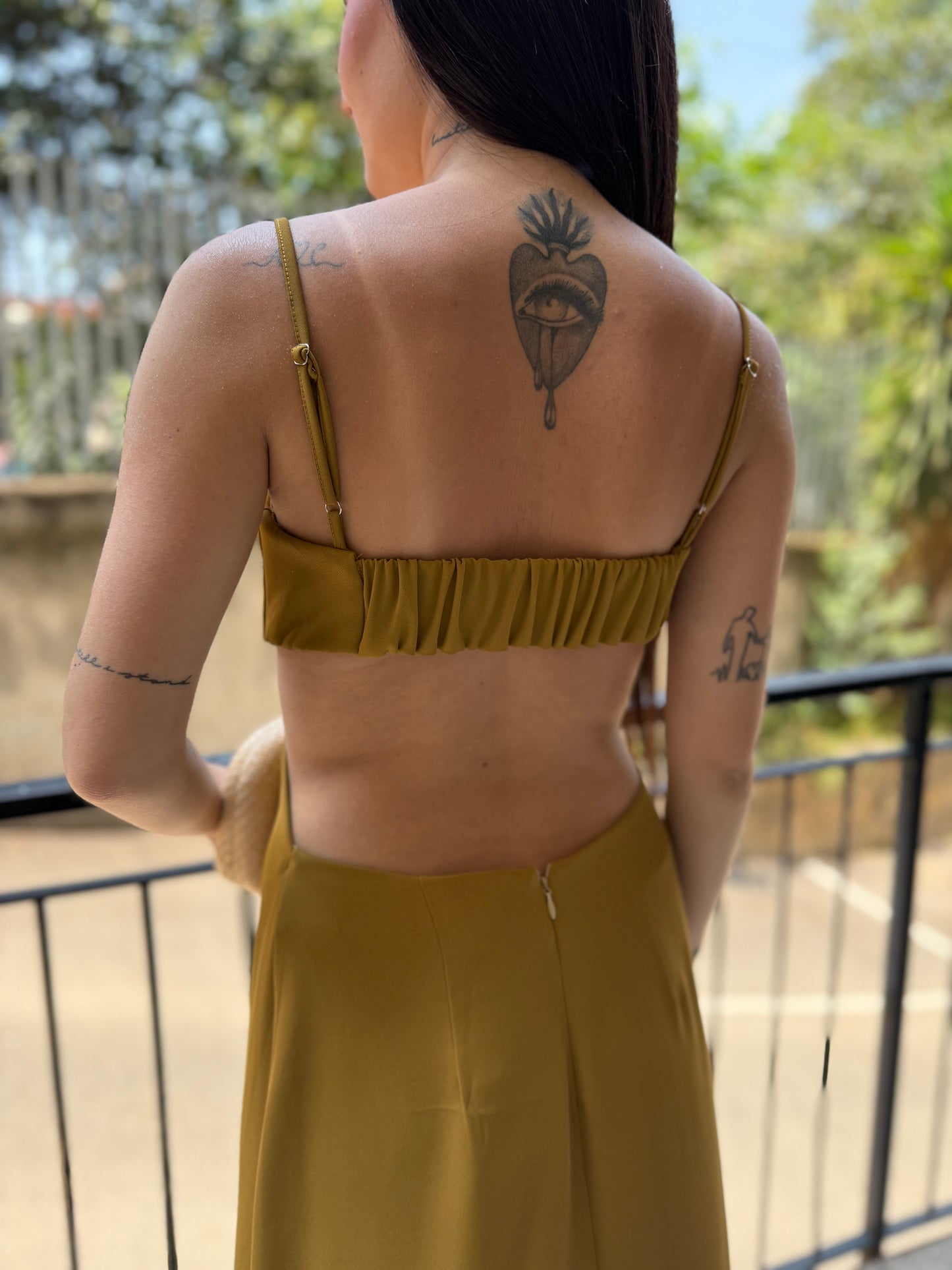 lumina long dress cut out