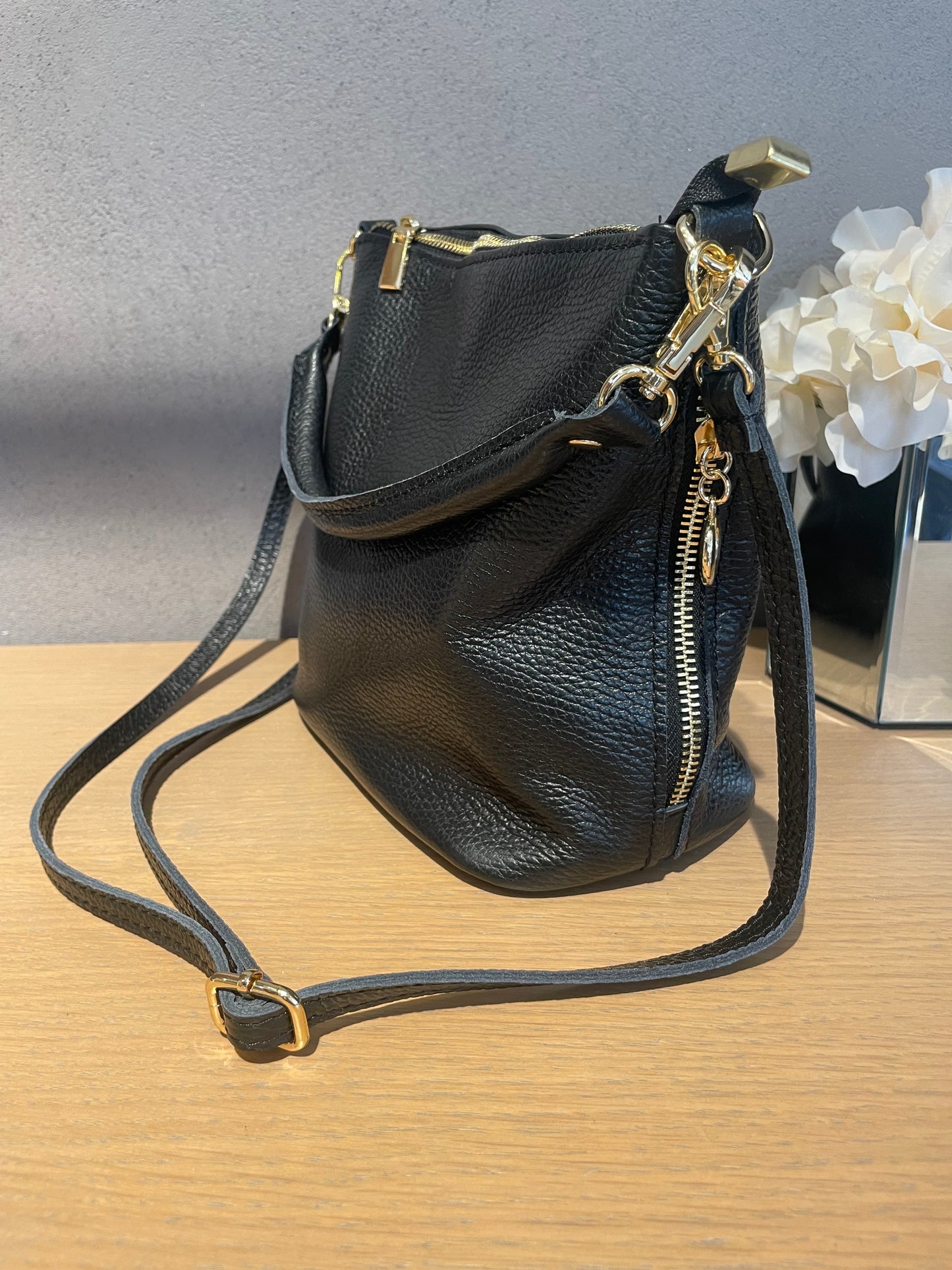 good vibes secchiello zip laterale