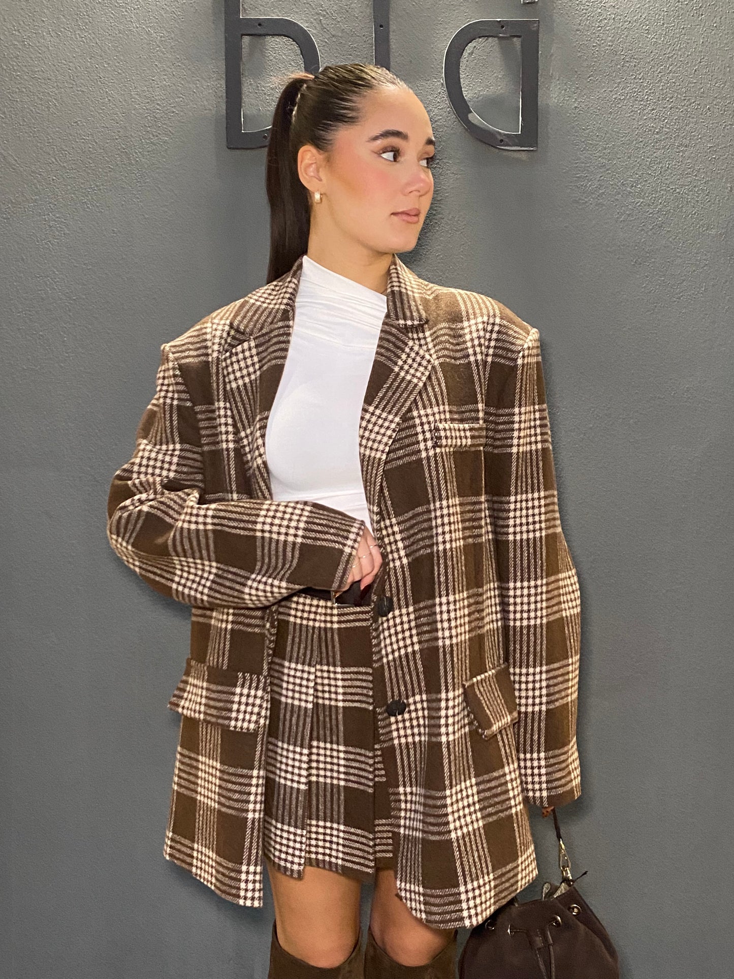 isabel giacca over check