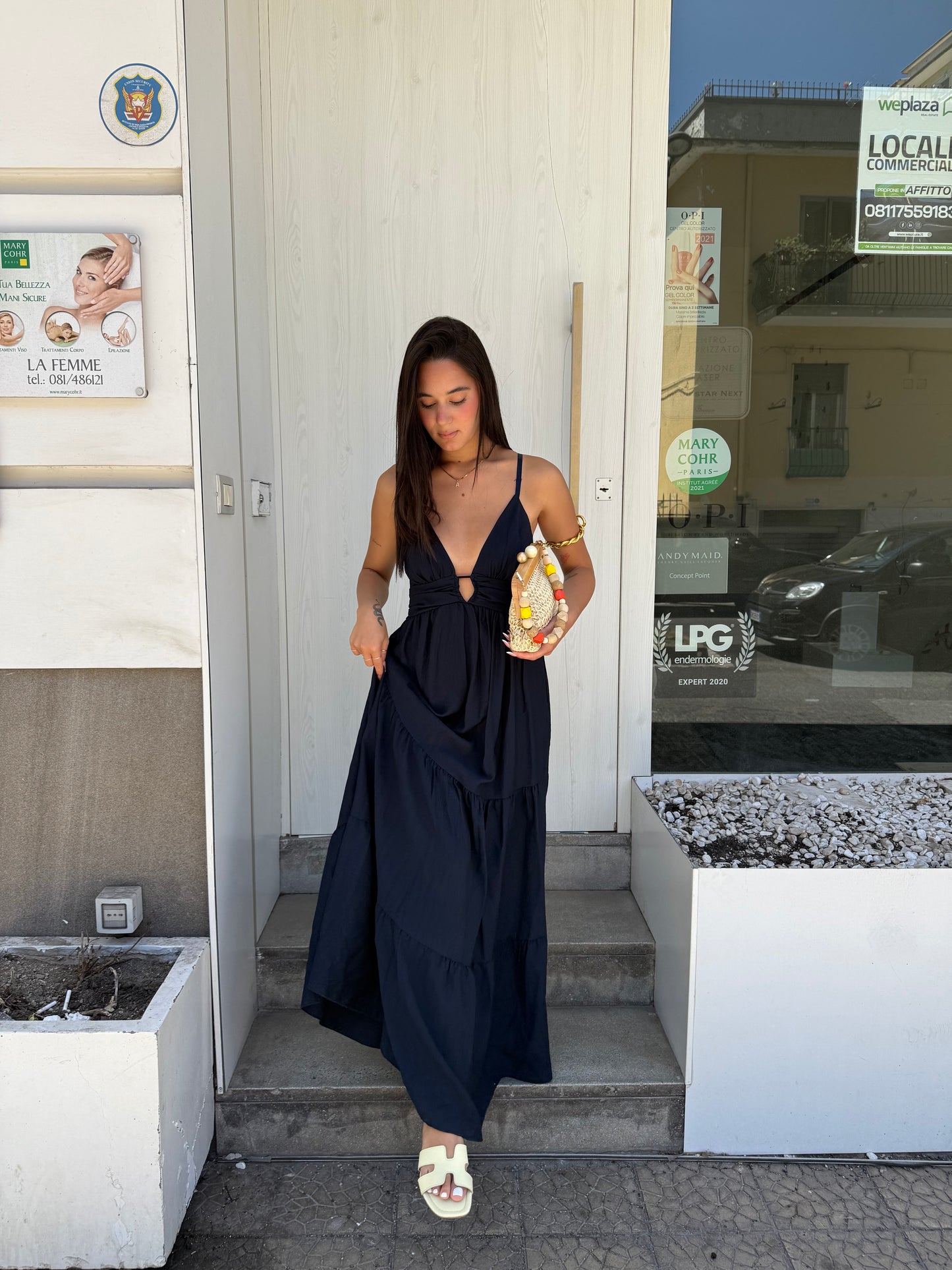 cor01 long dress anello seno