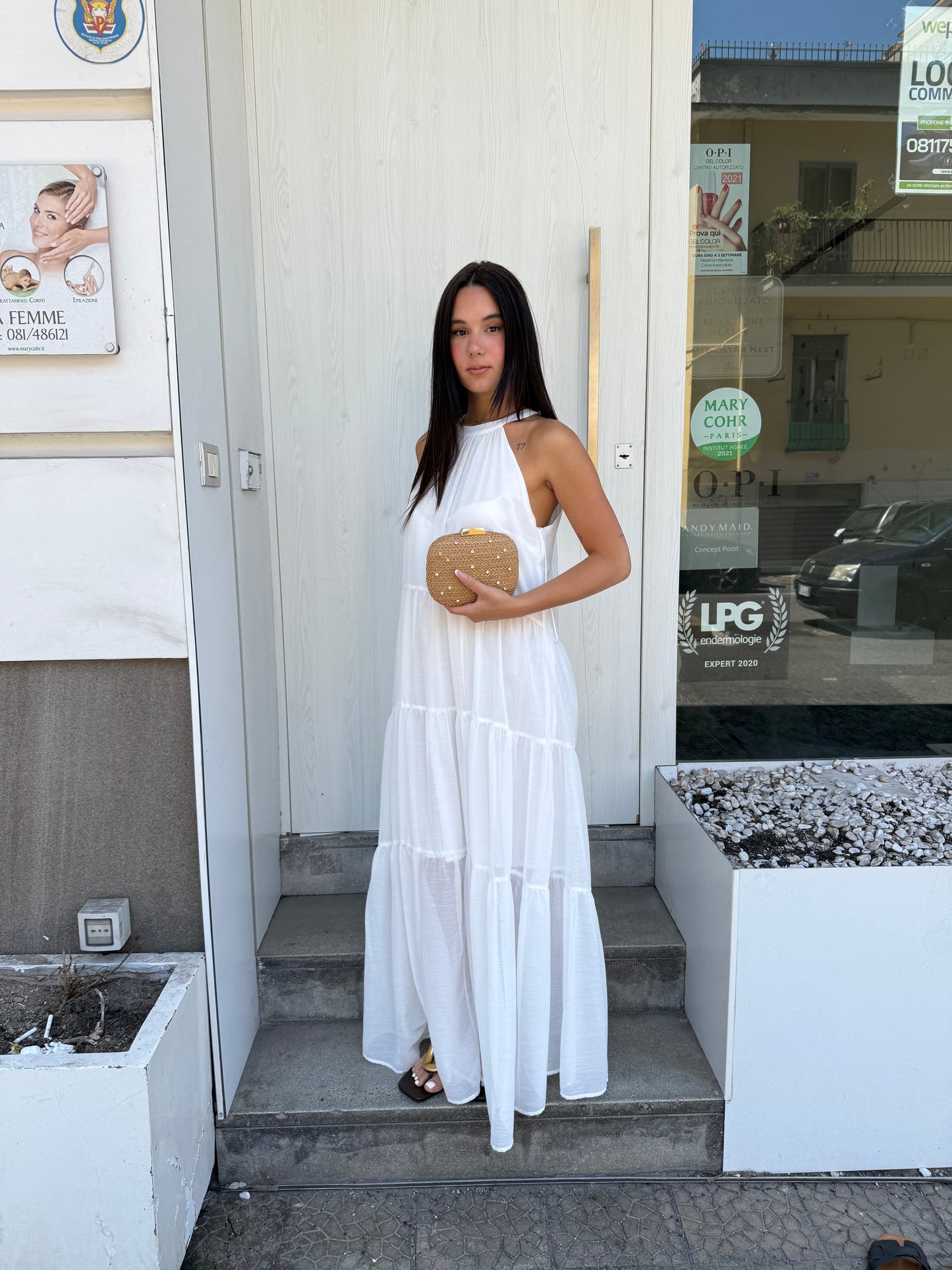 lumina long dress scollo america