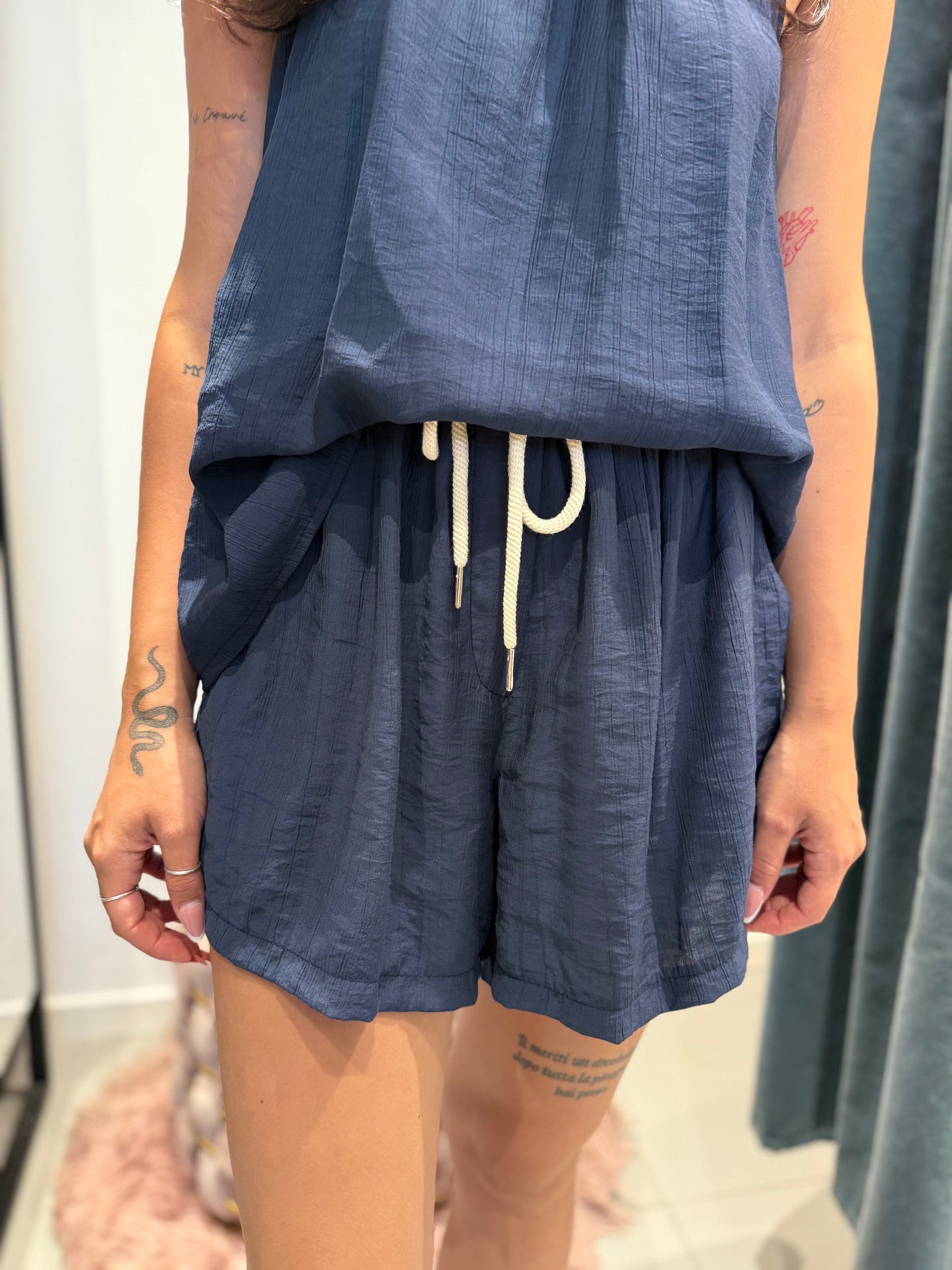 isabel shorts viscosa laccio