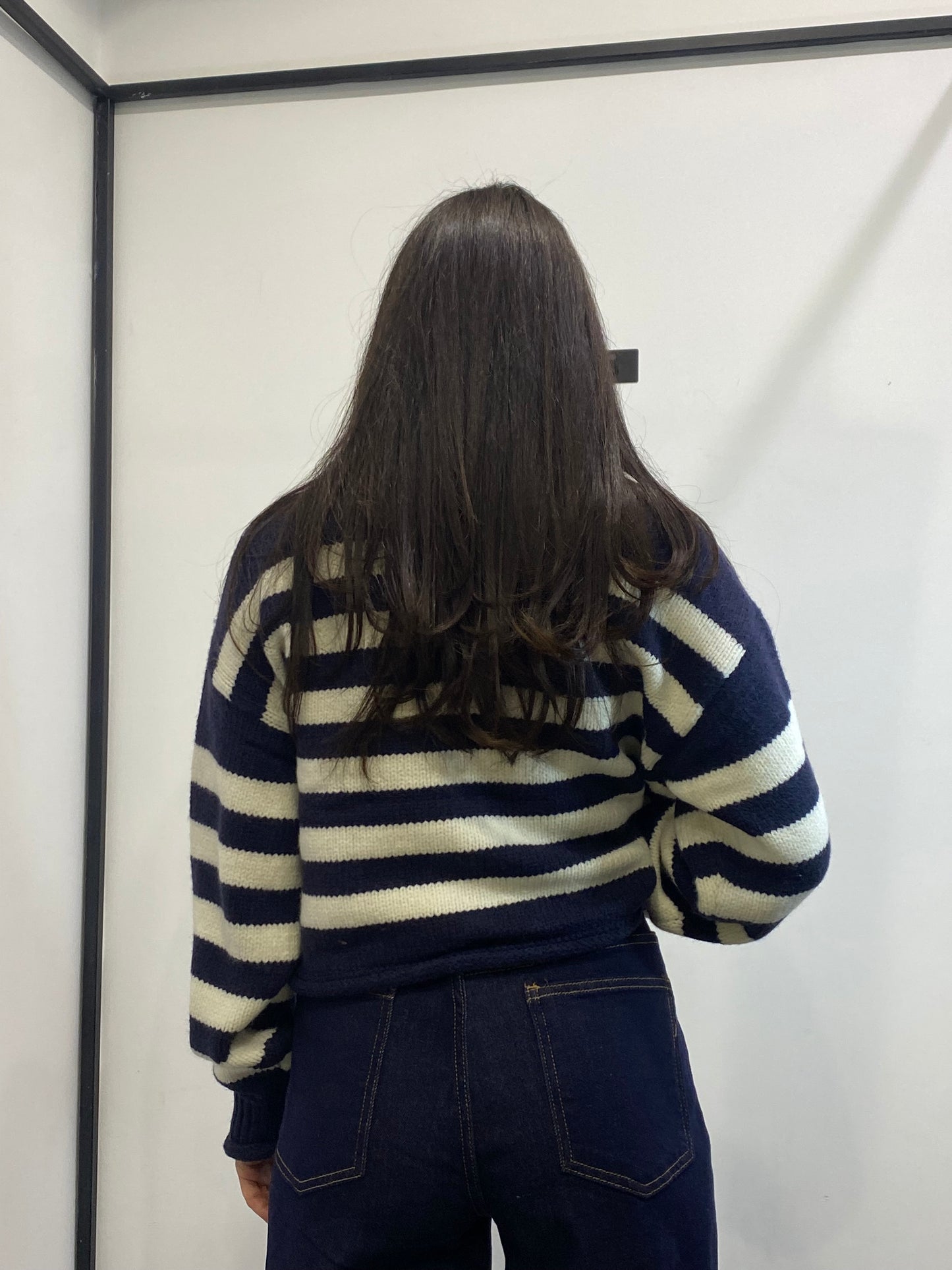 glitter cardigan righe