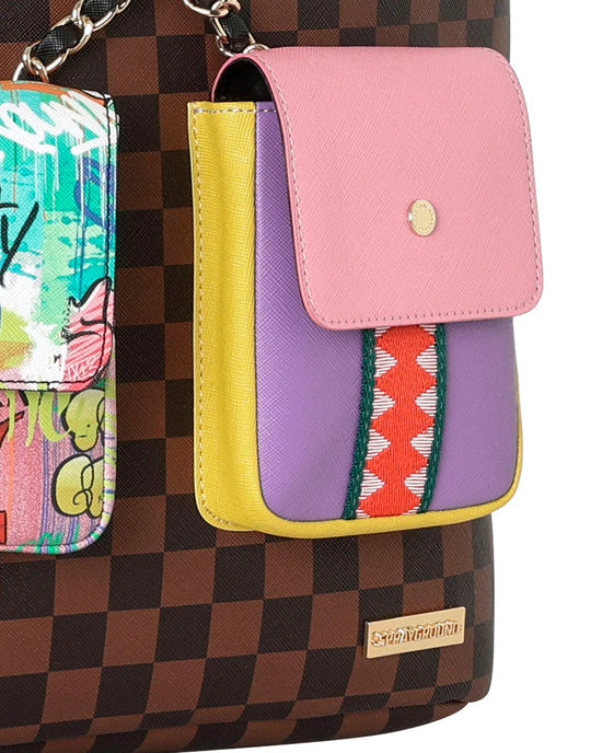 sprayground hanging pockets mix