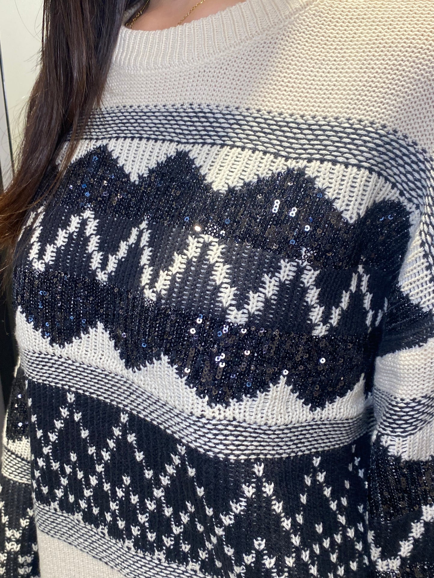 only pull tramatura paillette