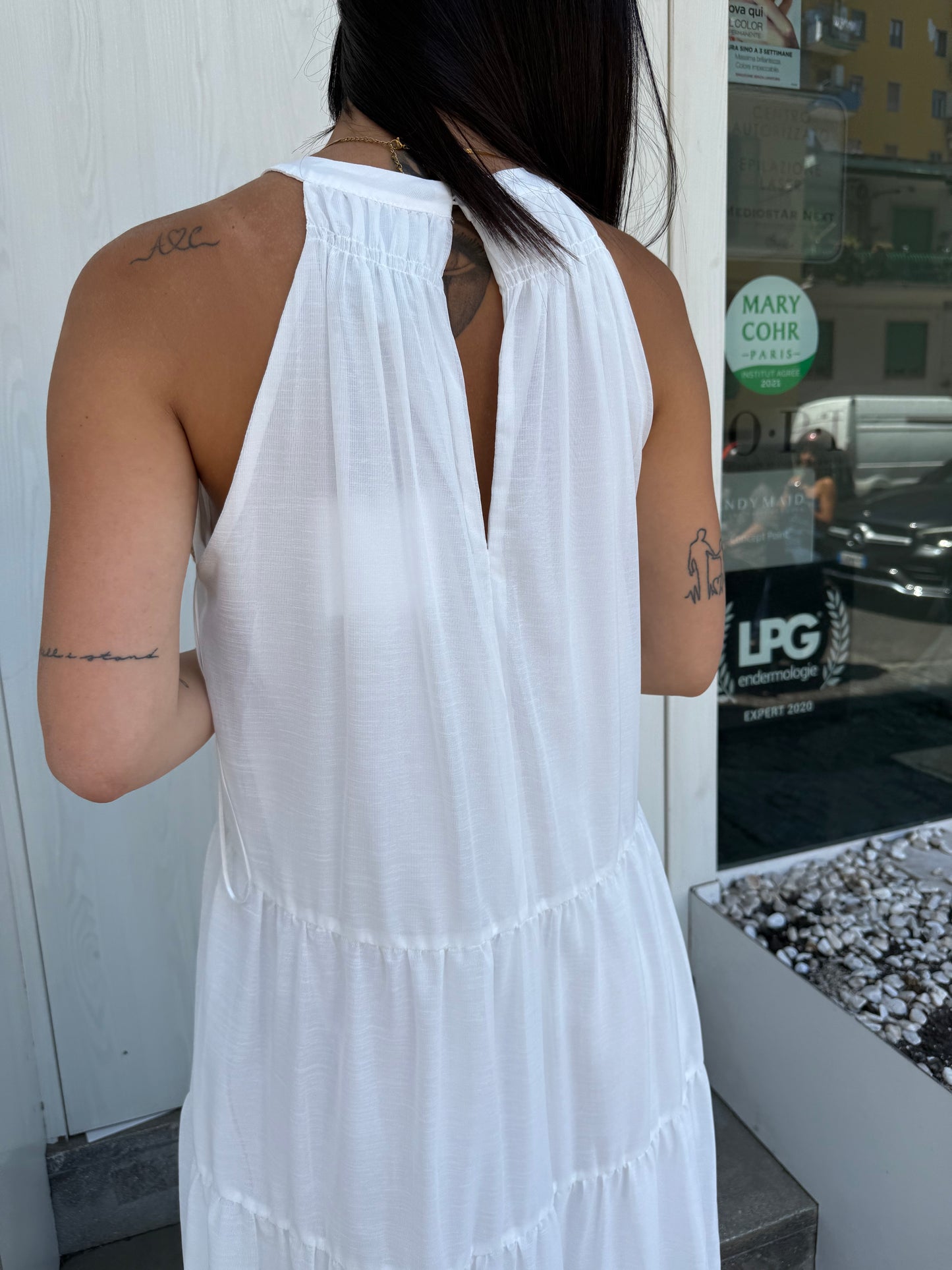 lumina long dress scollo america